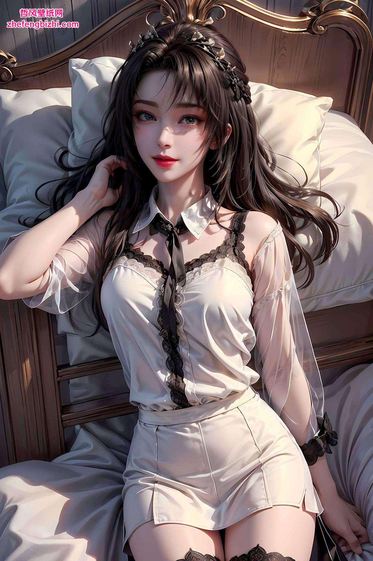 几何之美与自然灵气交织AI绘画技术下的全屏姿势素材