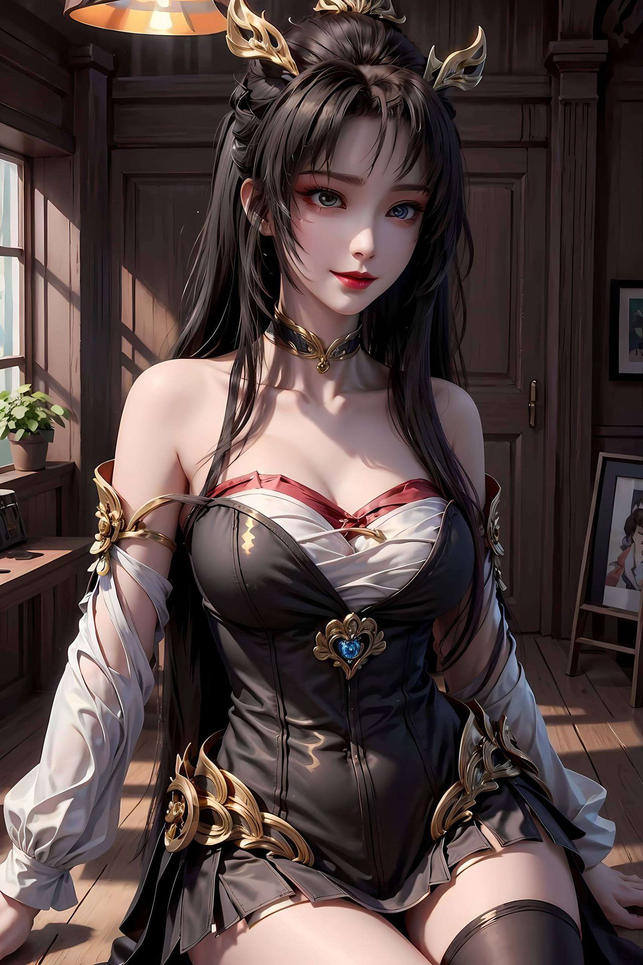 这款紫色完美像素的PC国漫美女潮图壁纸为你的电脑桌面带来一抹奇幻的色彩