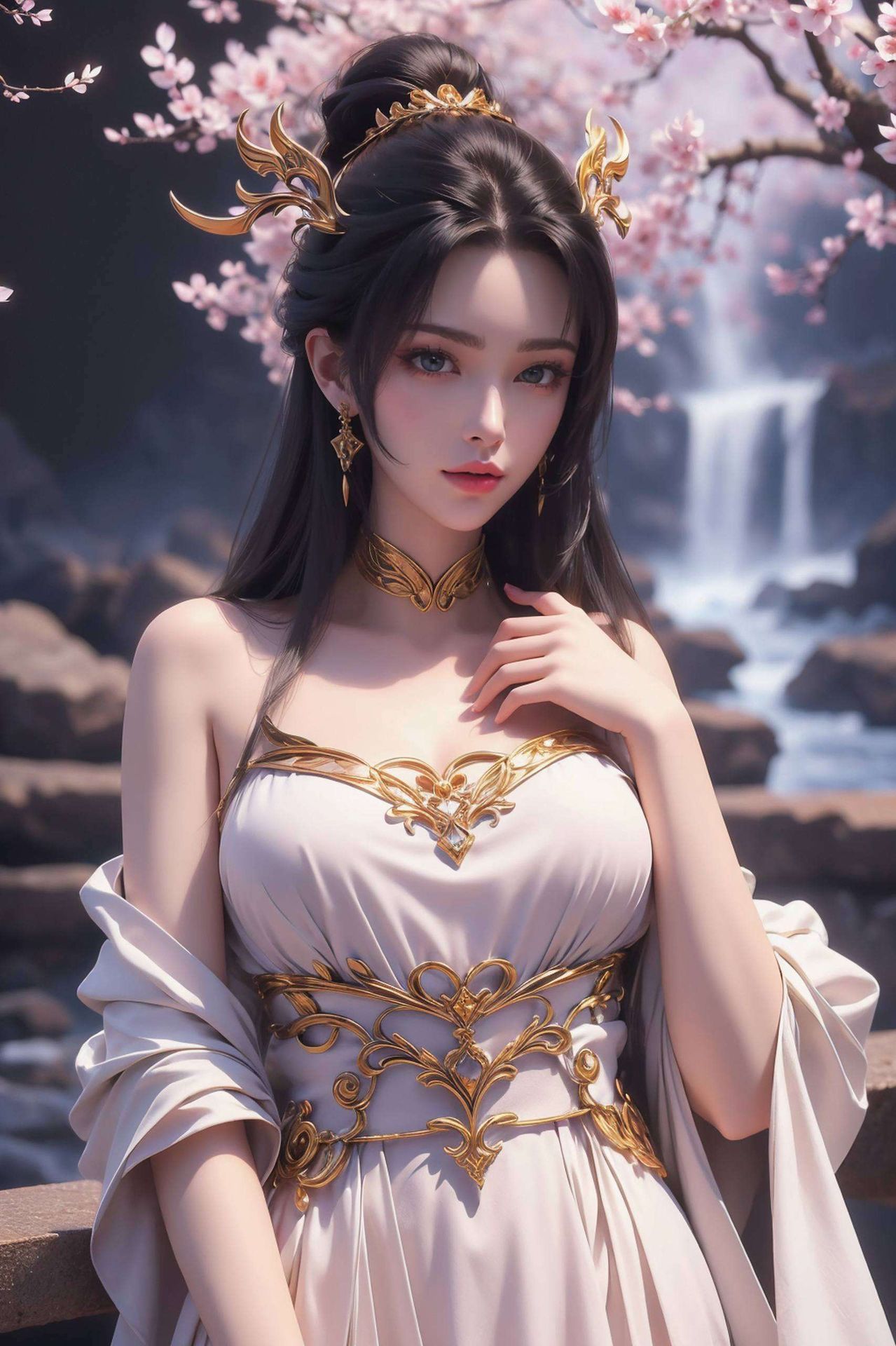 她那优雅的国漫女神气质这款高品质国漫壁纸