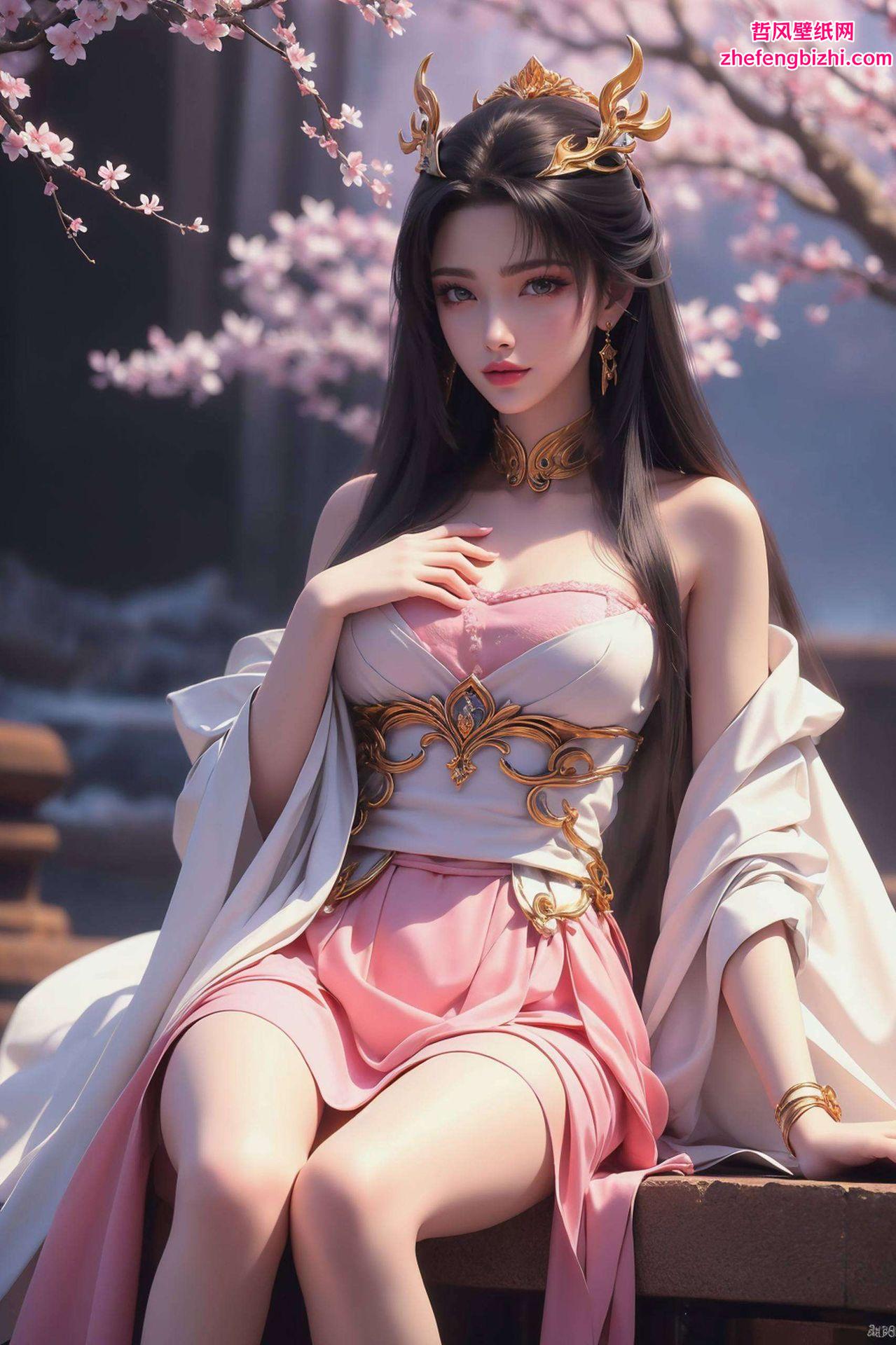 柔和的色彩与国漫女神——天狐仙子的唯美古风形象相得益彰可爱又迷人