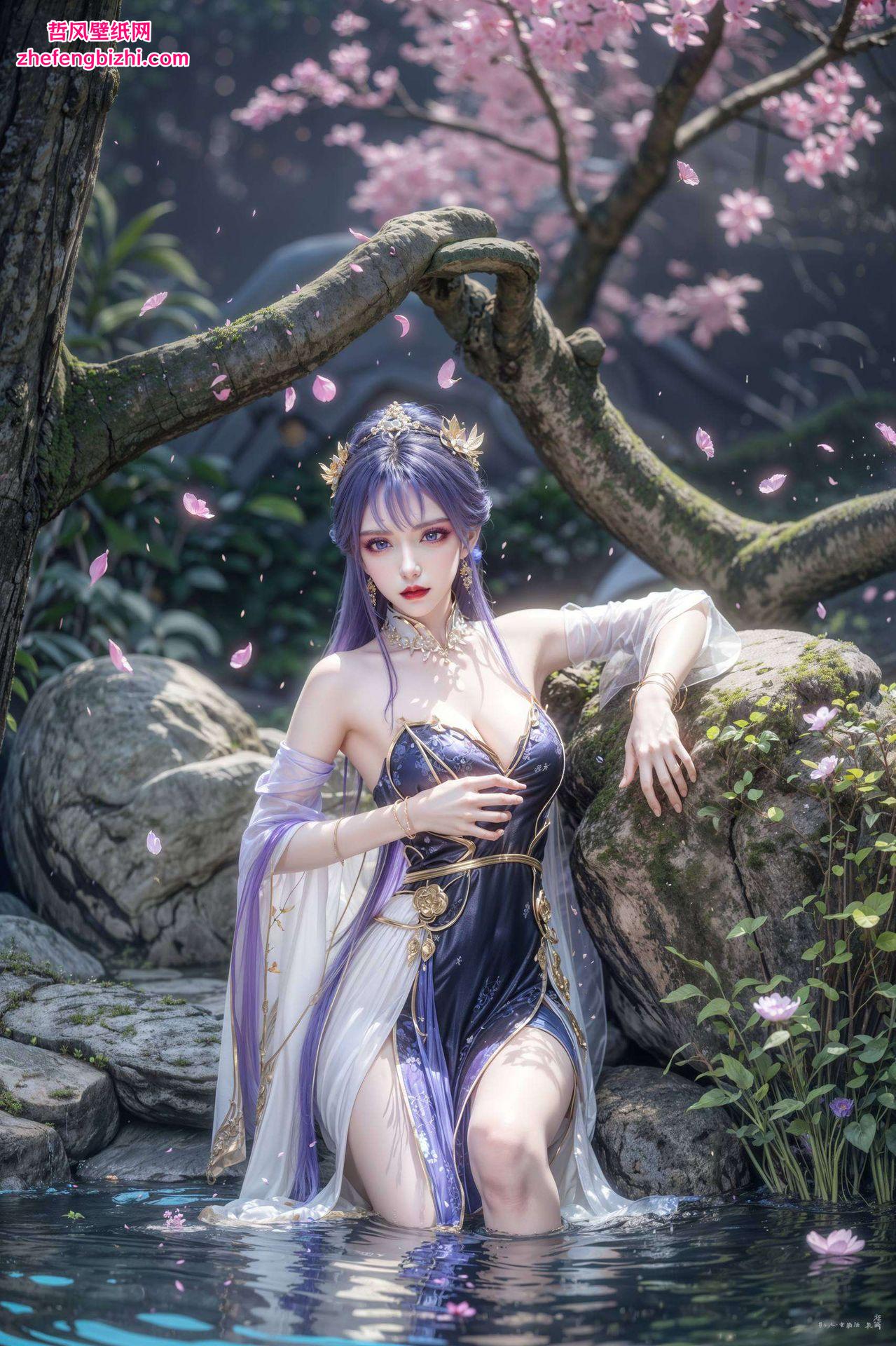 全屏AI绘画动作素材美丽瞬间即可拥有！