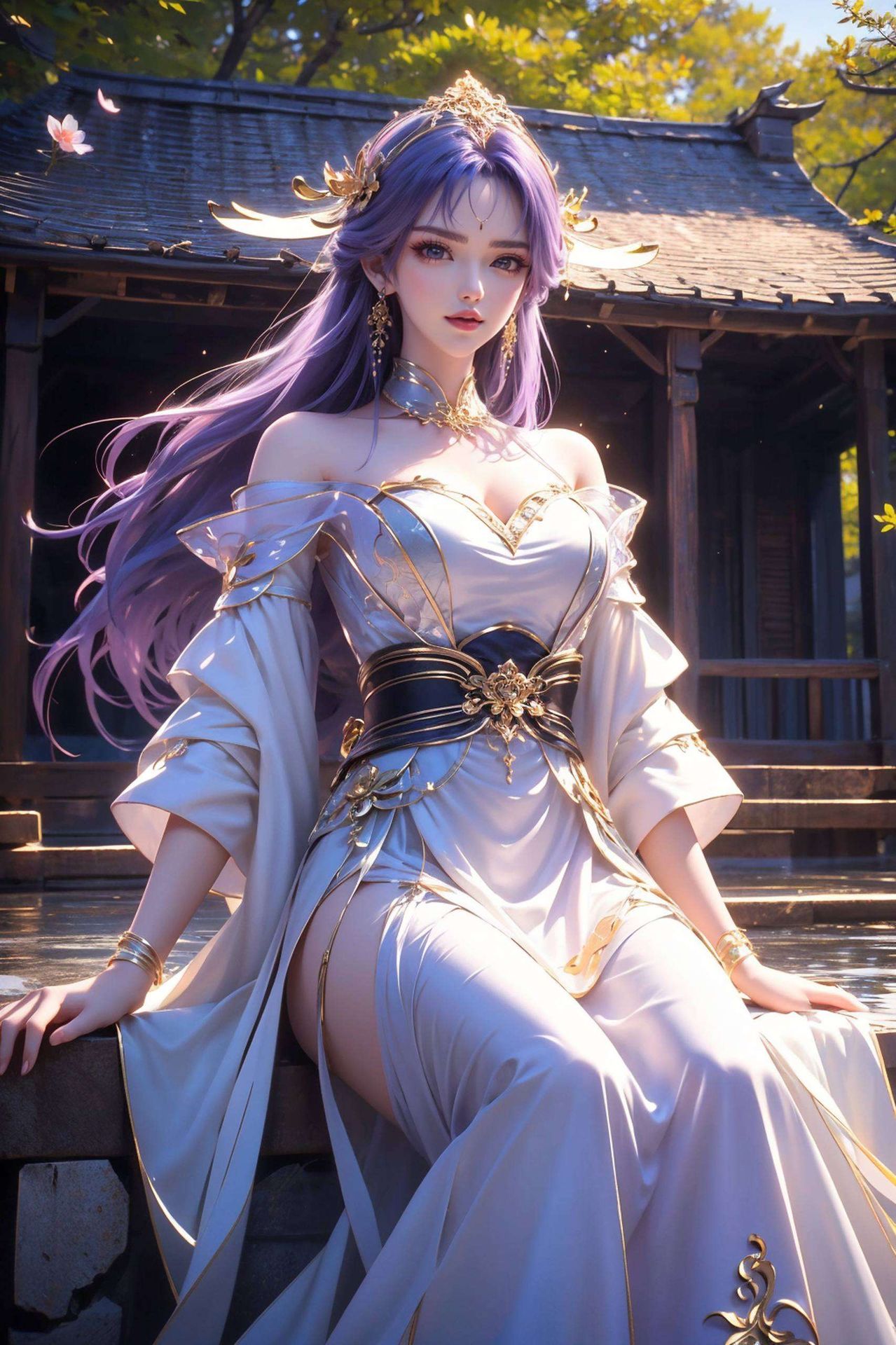 将天穹长老的形象栩栩如生地呈现在2K分辨率的电脑屏幕上融合了民族风的细腻与古典之美