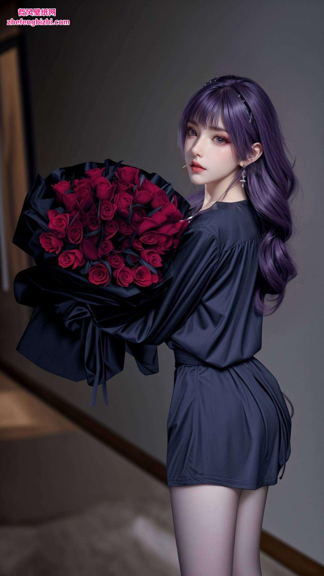 以国漫美女的神秘魅力为灵感每一笔每一划