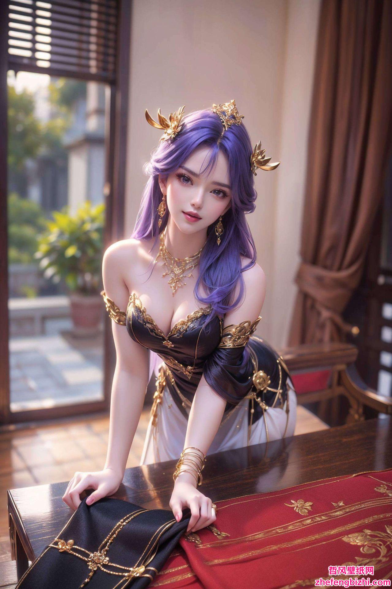 融合国漫美女的华丽风采细腻笔触描绘绝美轮廓