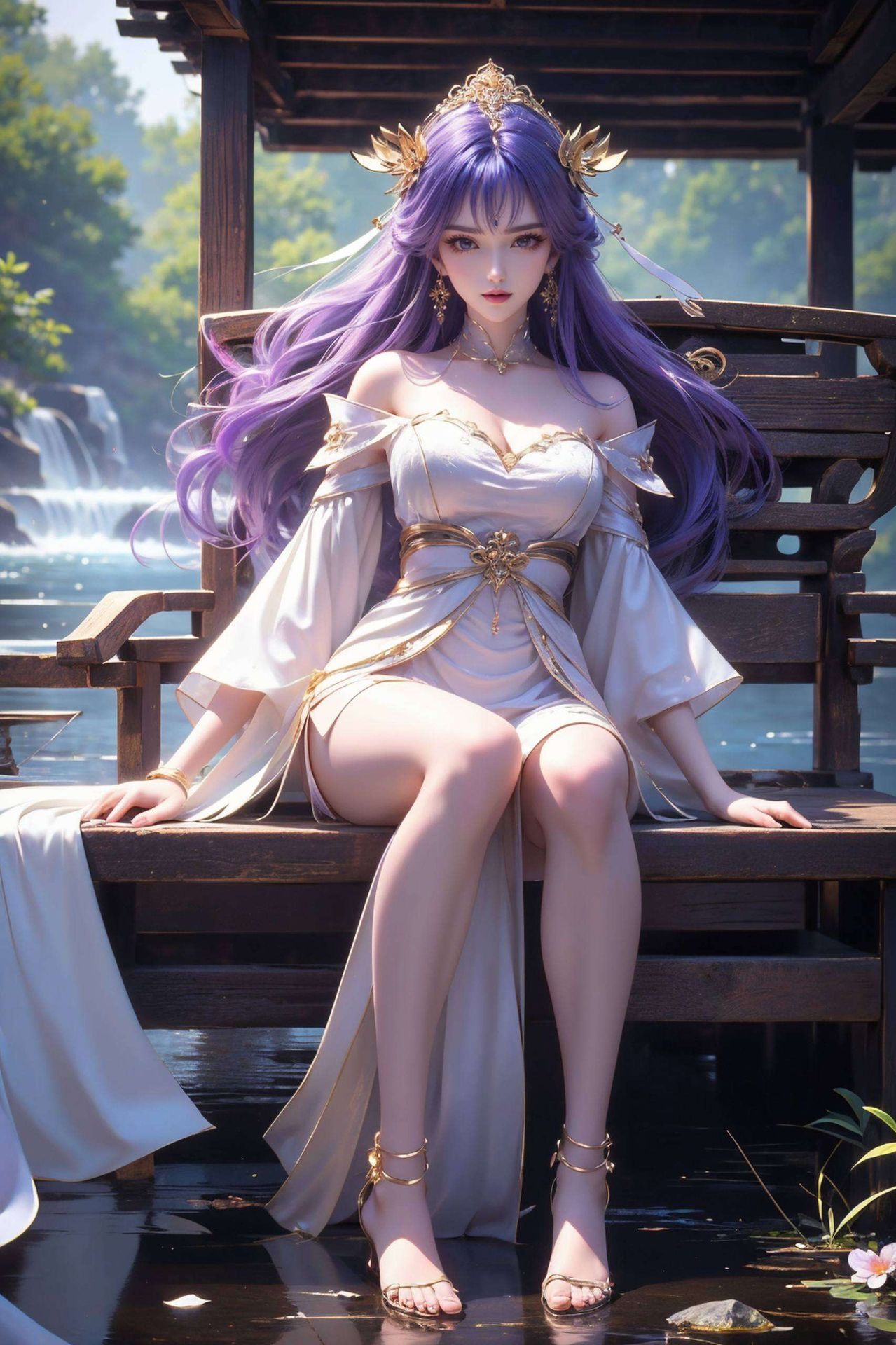 国漫女神风采尽显AI绘制每一细节