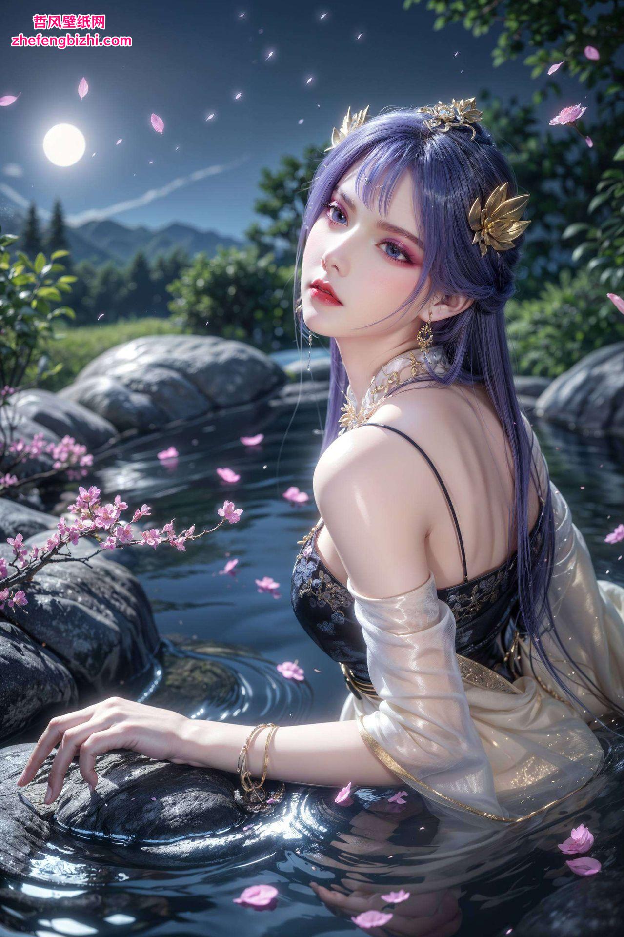 穿越古风画卷这款完美高清的渐变iPhone壁纸