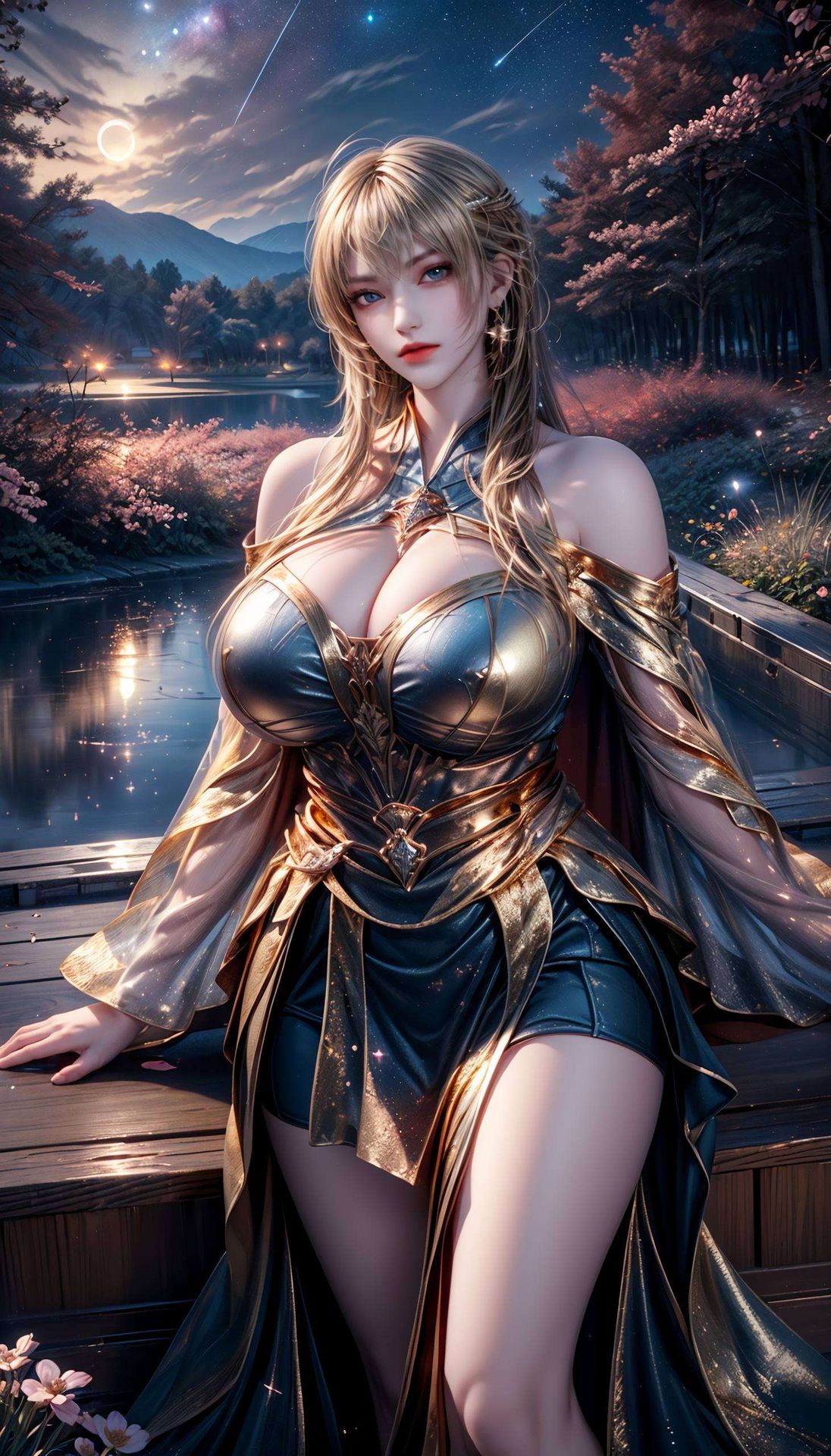 融合了AI素材天使彦的炸裂形象这款1080p高清壁纸