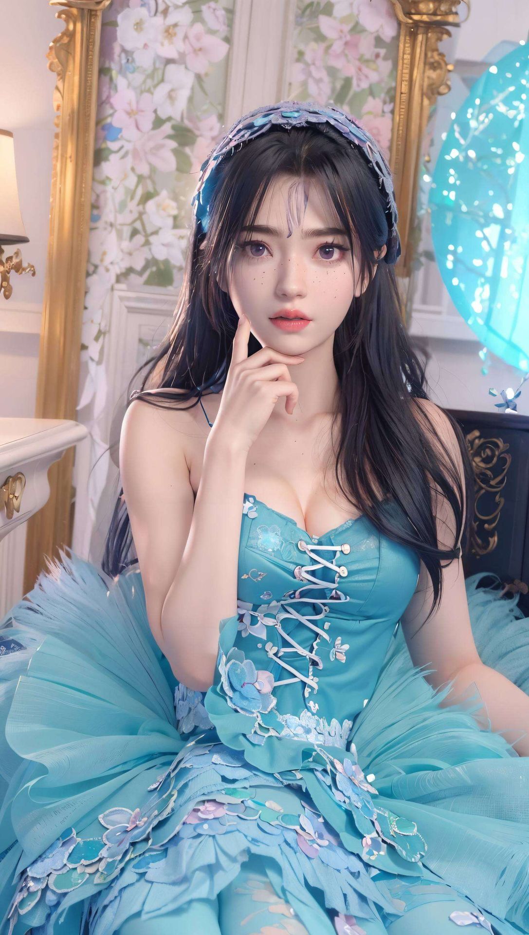 为你的手机增添一抹独特的浪漫色彩沉浸在屠丽半脸壁纸的世界