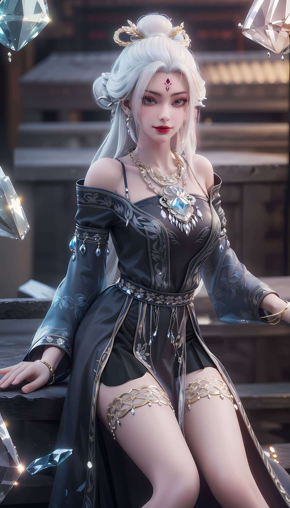 高清画质捕捉每一滴泪珠这款AI国漫壁纸