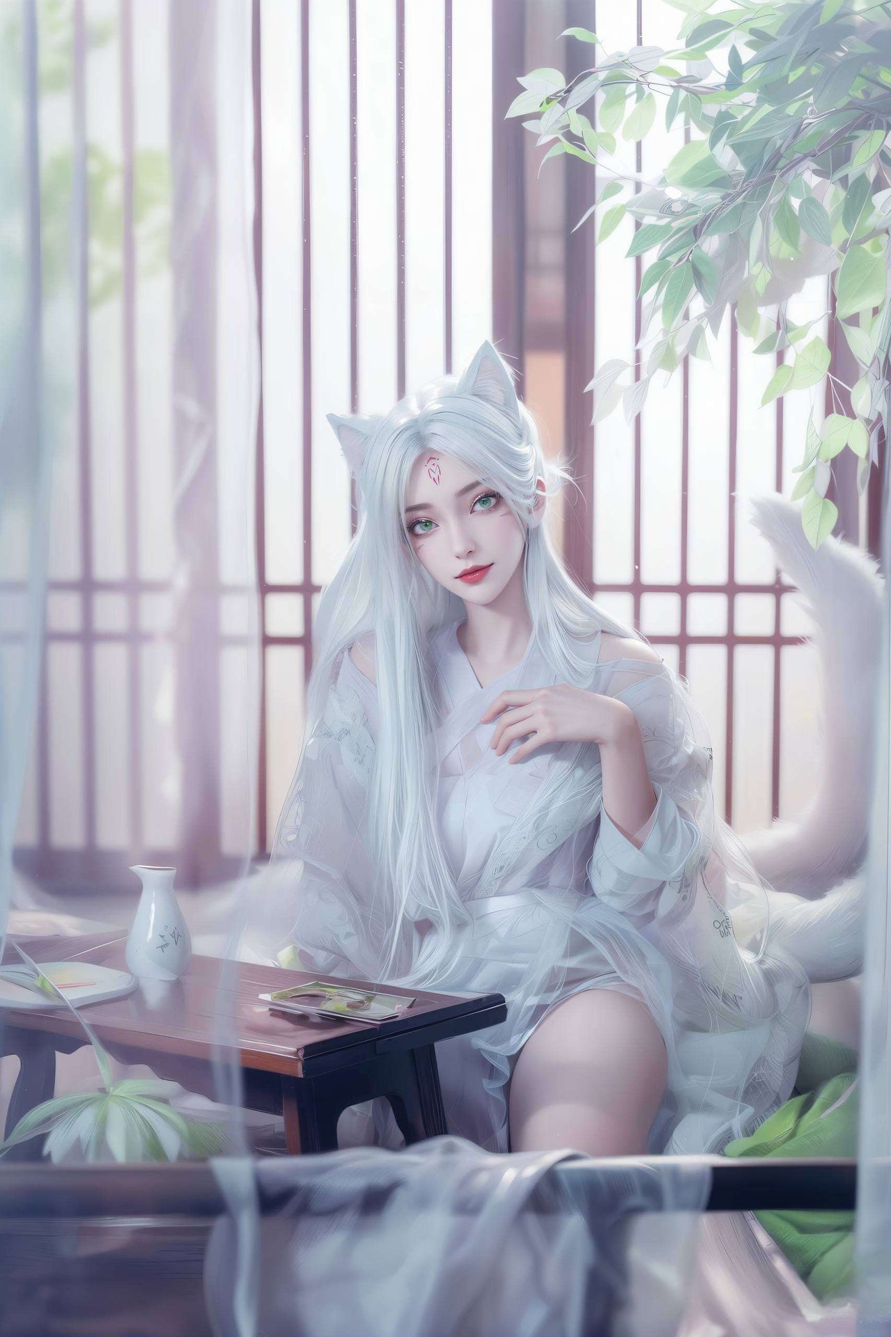 为你的手机带来一抹清新的风景静态国漫女主的灵动与柔美