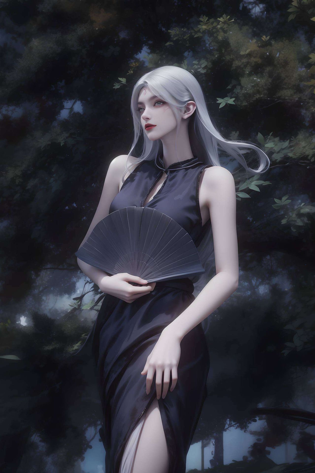 将她的倩影与AI油画技艺完美融合这款高清壁纸