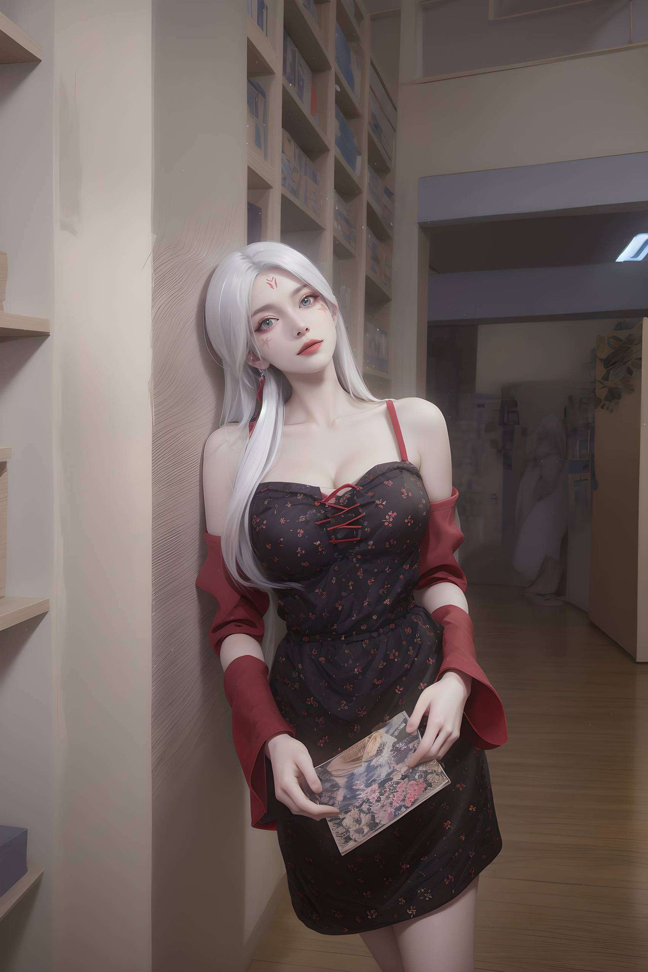 这款以黑暗诛仙小白为灵感的唯美壁纸让她成为你手机屏幕上的独特风景