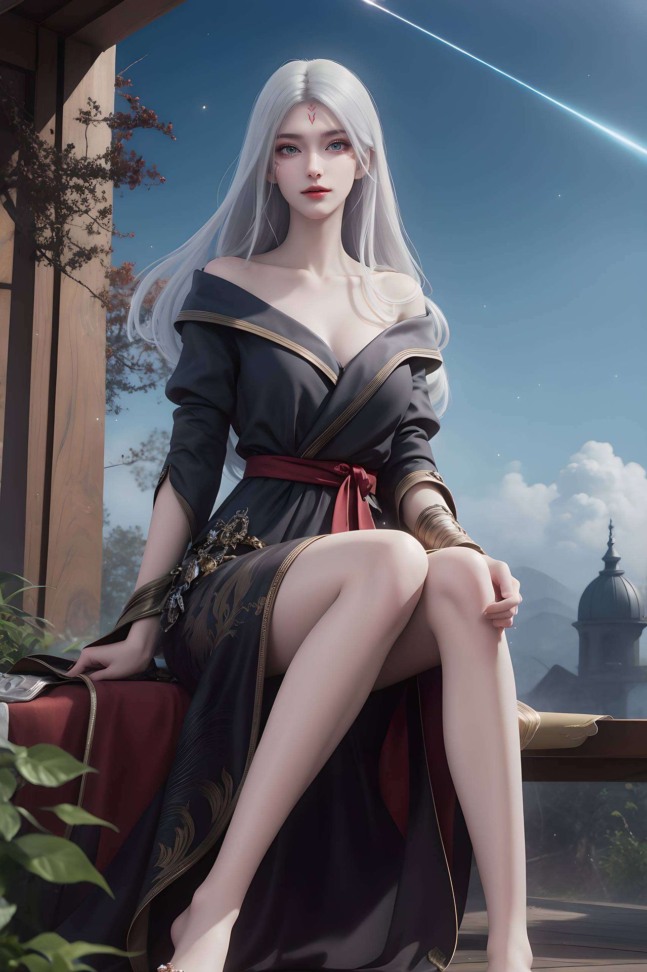 国漫美女简洁壁纸高清画质