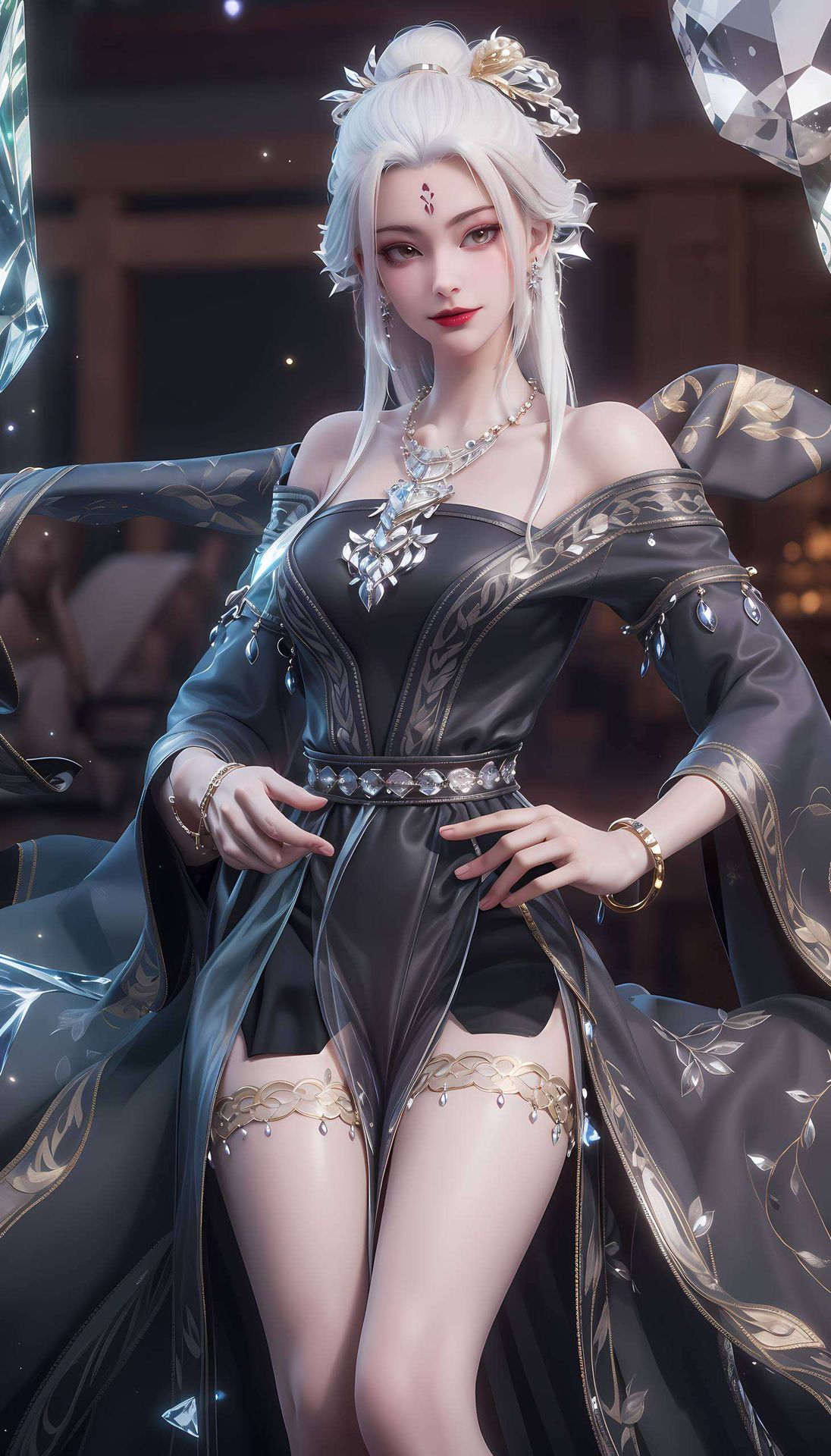 跃然于粉色背景之上灵动而优雅