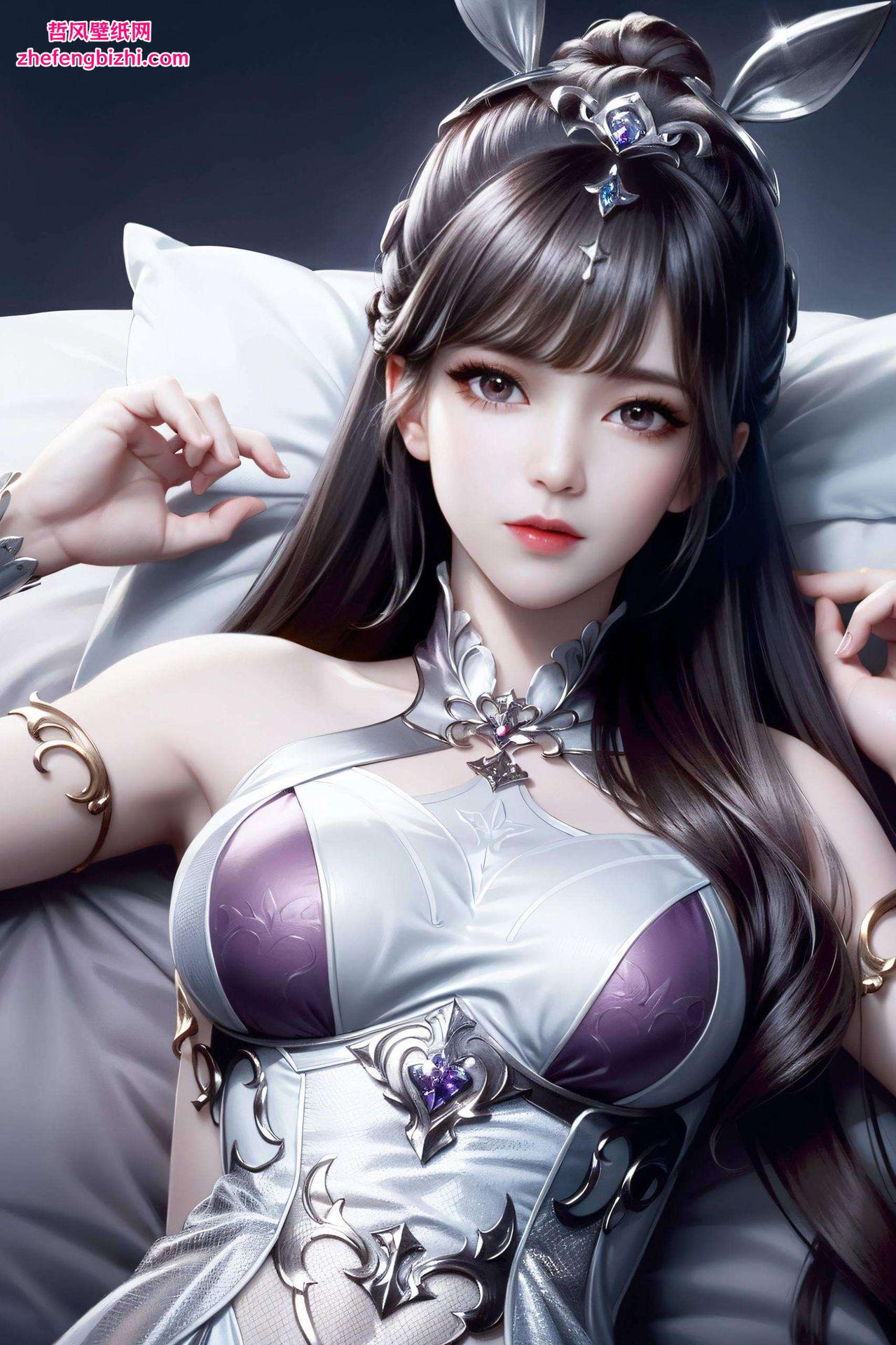 不仅为你的电脑桌面增添了一抹亮色让她那可爱的模样跃然眼前