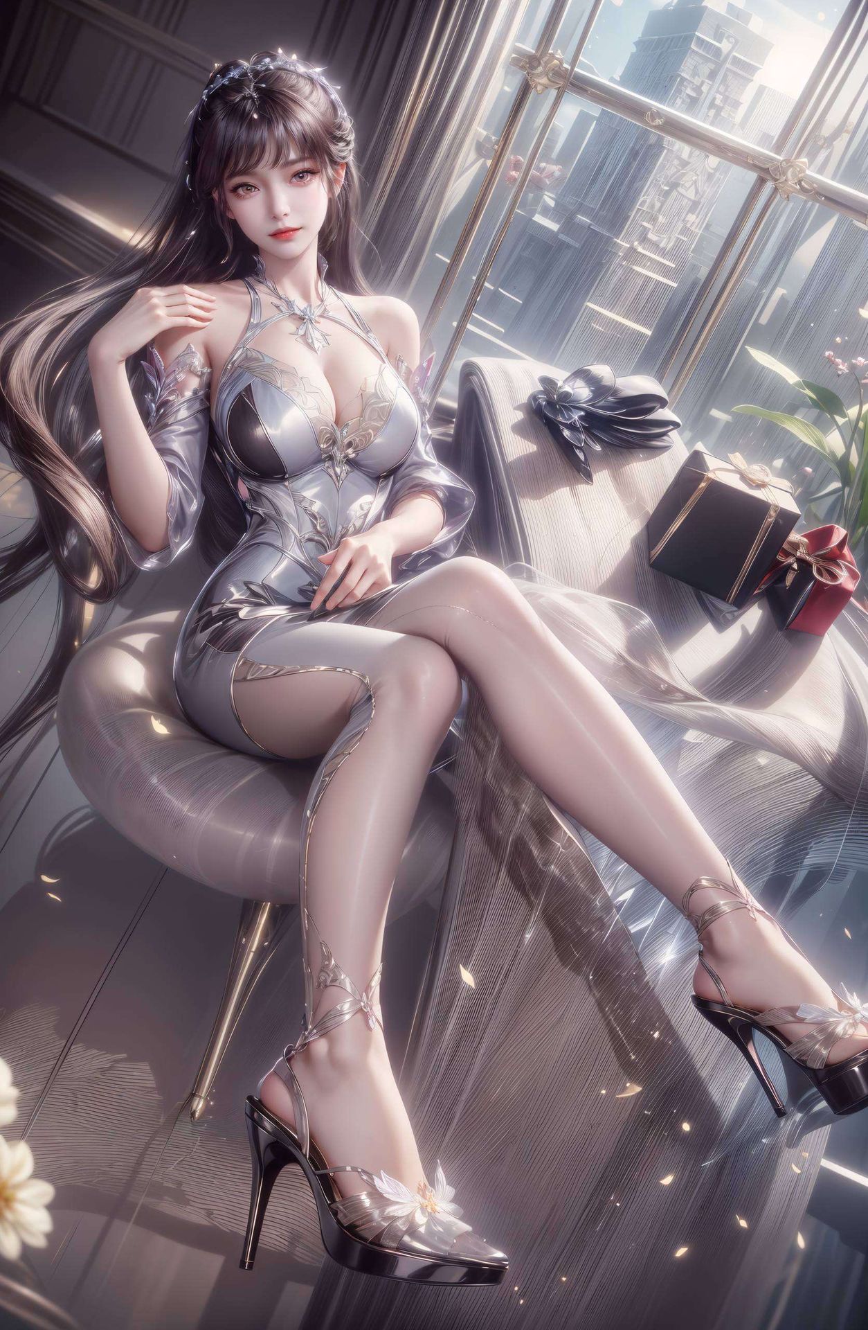 以唐三与小舞的成亲为主题壁纸中的画面简洁而不失华丽