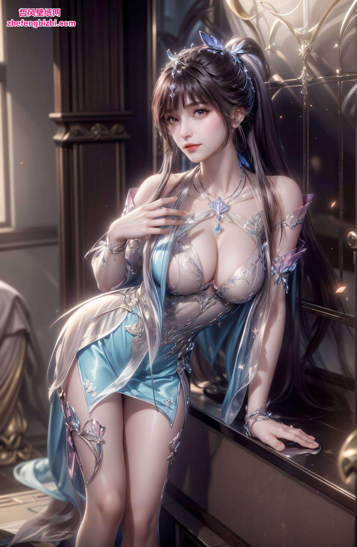 灵动中带着俏皮这款小兔子头像高清壁纸