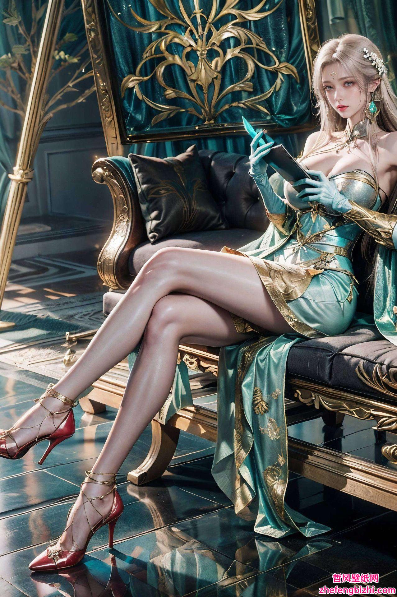 轻松愉悦你的视觉神经萧薰儿官方壁纸全新上线！这款AI绘画角色构图