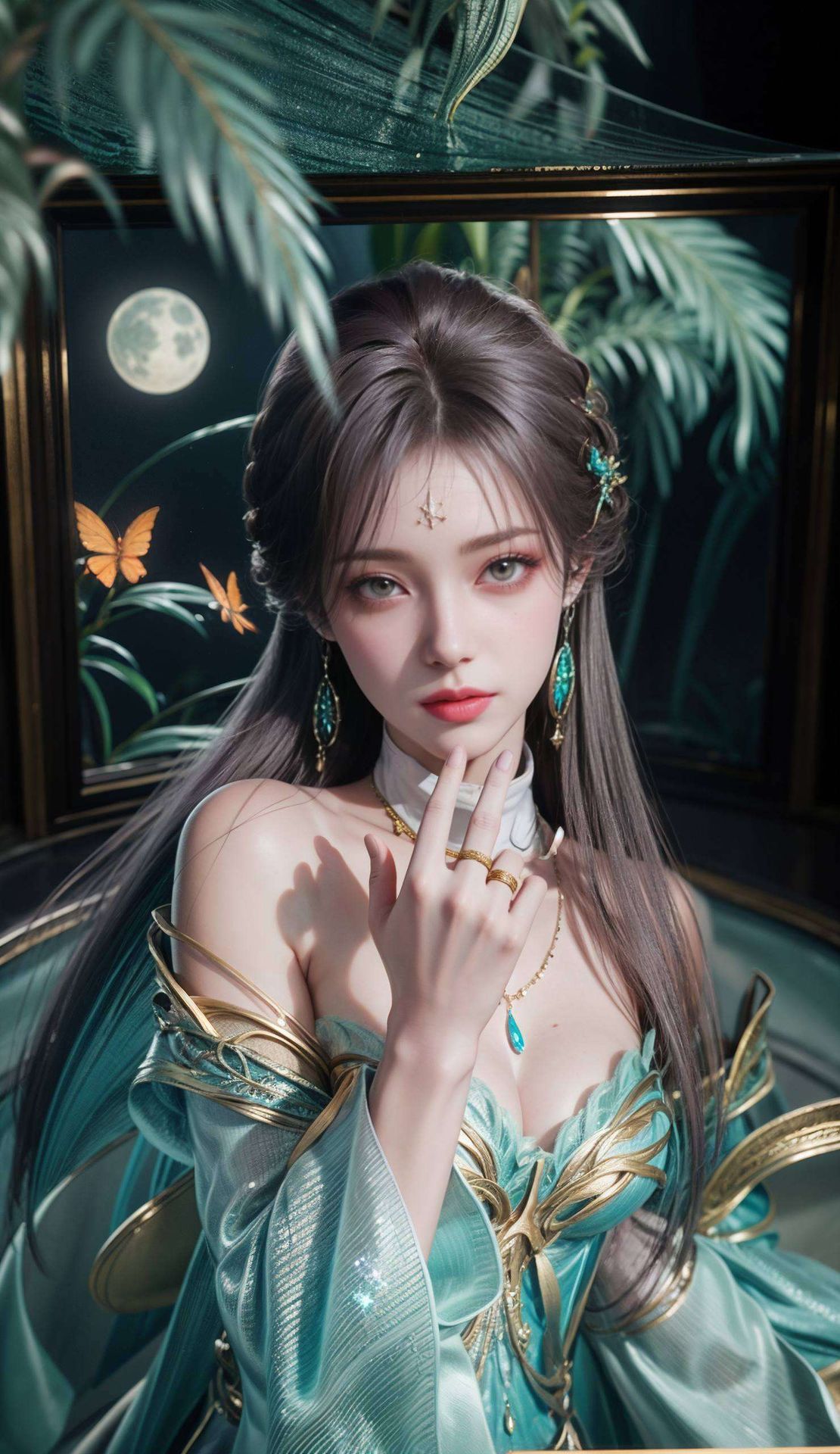 萧薰儿在现代安卓手机的壁纸中绽放光彩