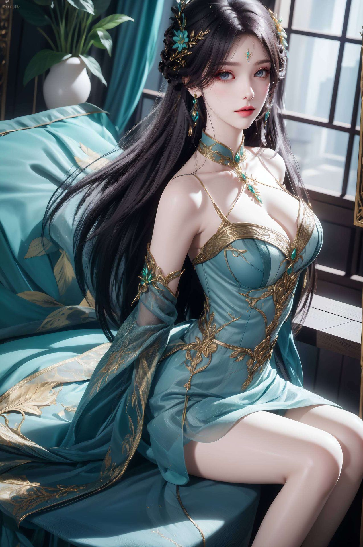 美得让人心醉神迷壁纸上的她