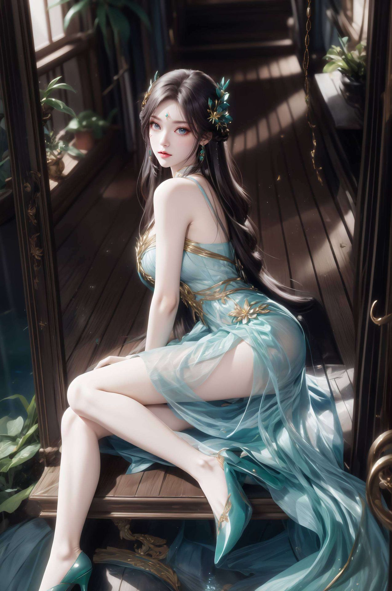 将优雅的紫花与清新的苹果元素巧妙融合竖屏更添灵动