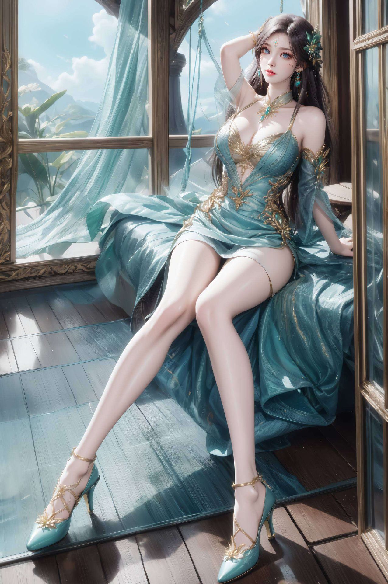 全身动作流畅生动与心爱的角色同框共舞