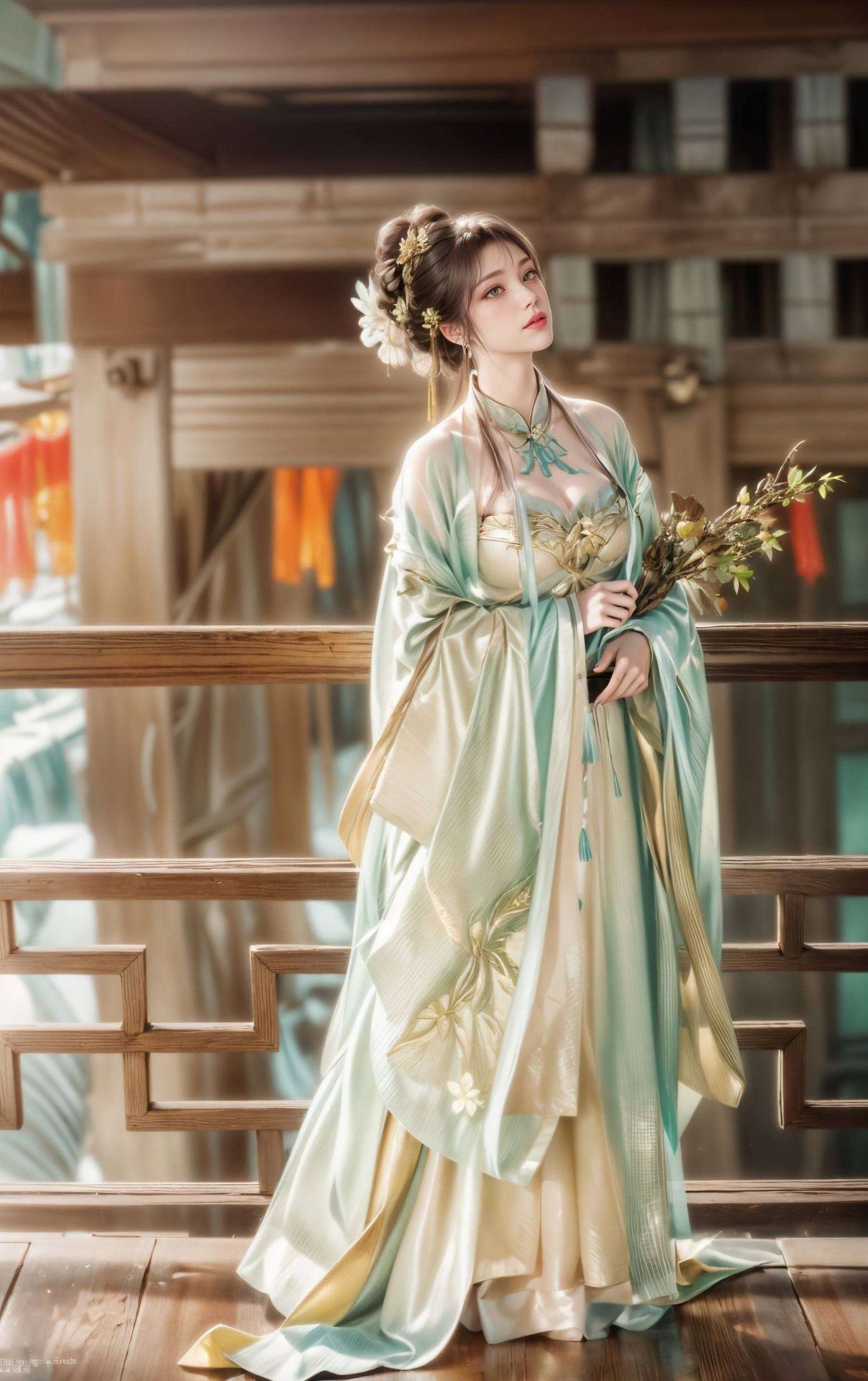 为你的手机屏幕增添一抹浪漫与灵动独特的几何图案与萧薰儿的柔美形象相映成趣