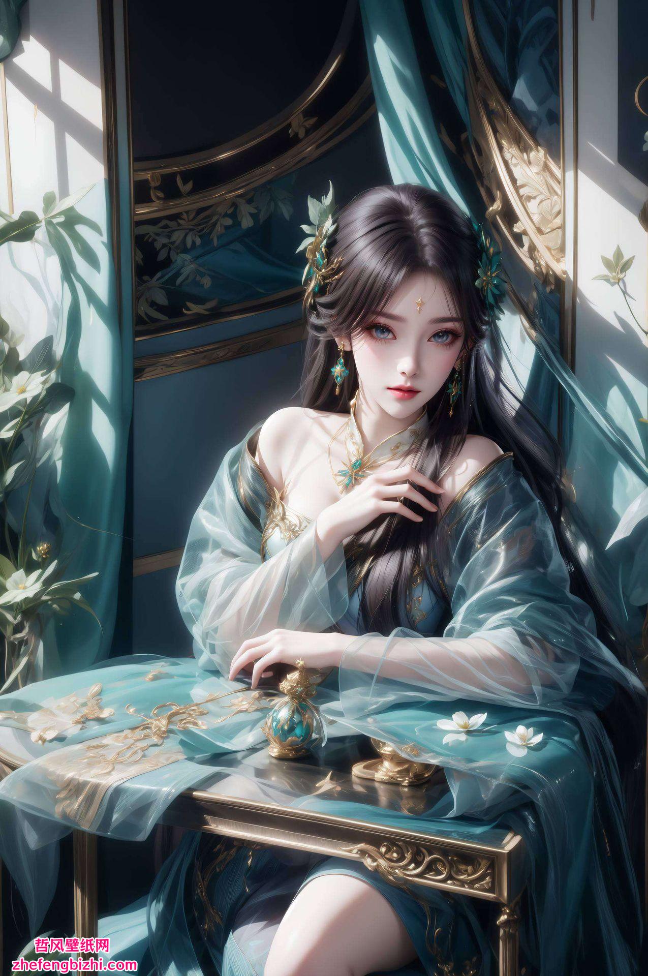 呈现出高清横屏图片的视觉盛宴细腻的线条描绘出萧薰儿婉约的美态