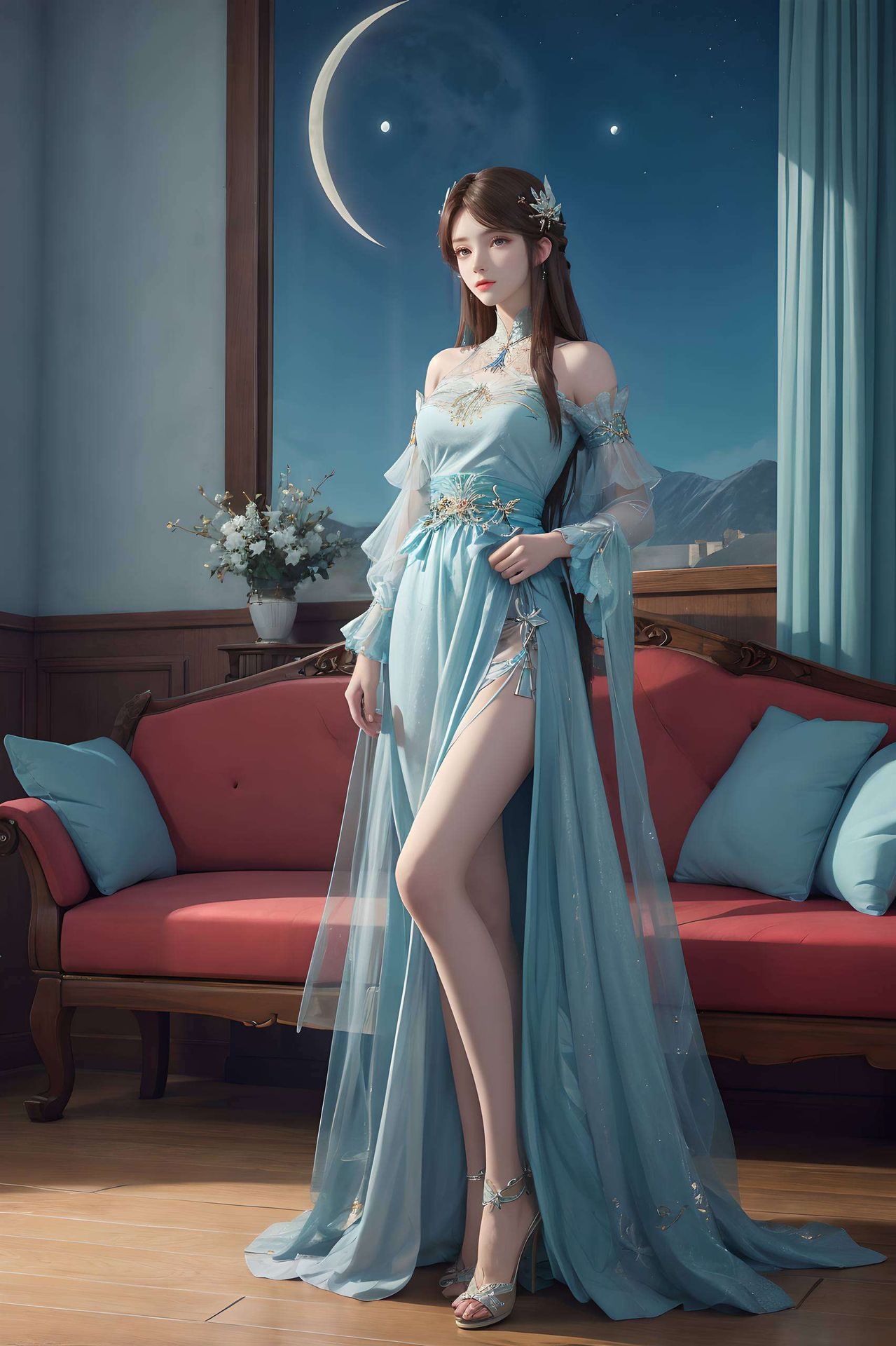 画面细腻国漫美女薰儿