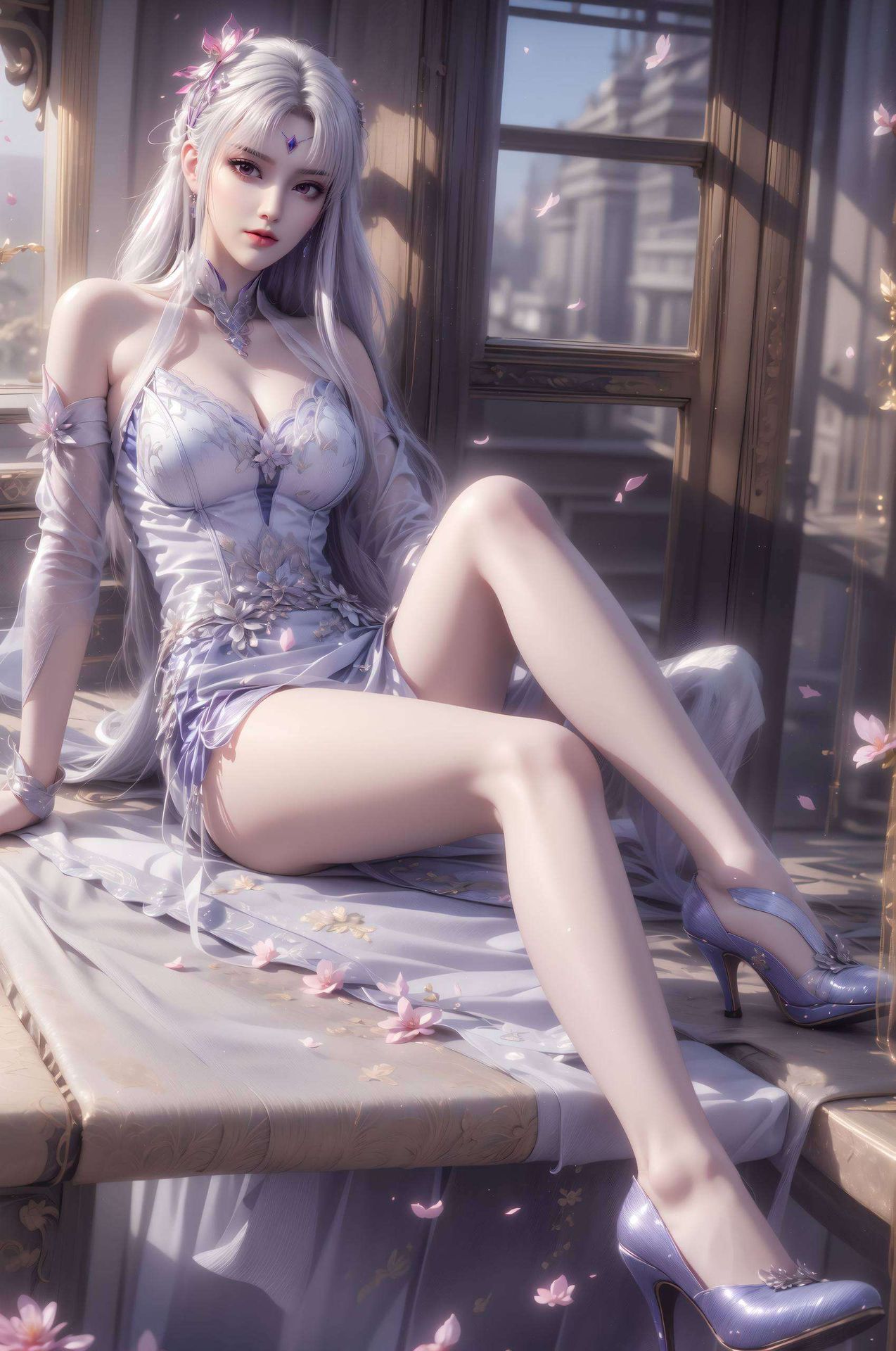 色彩斑斓的线条勾勒出她的温柔与坚韧小医仙高清壁纸8k国漫绽放出别样的魅力