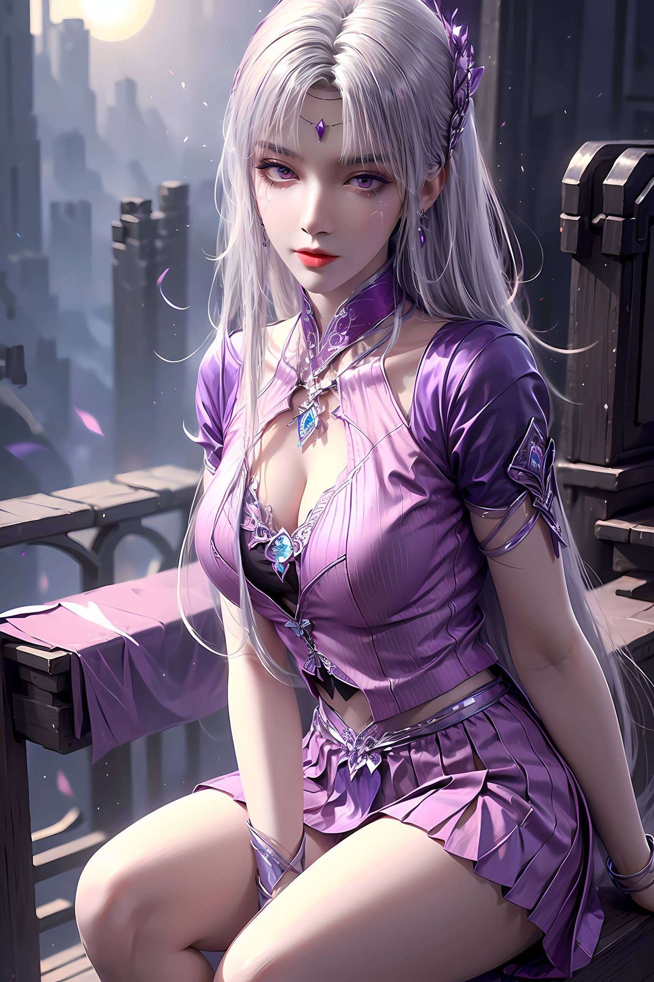 为你的电脑桌面带来一股国漫的清新潮流她微笑着