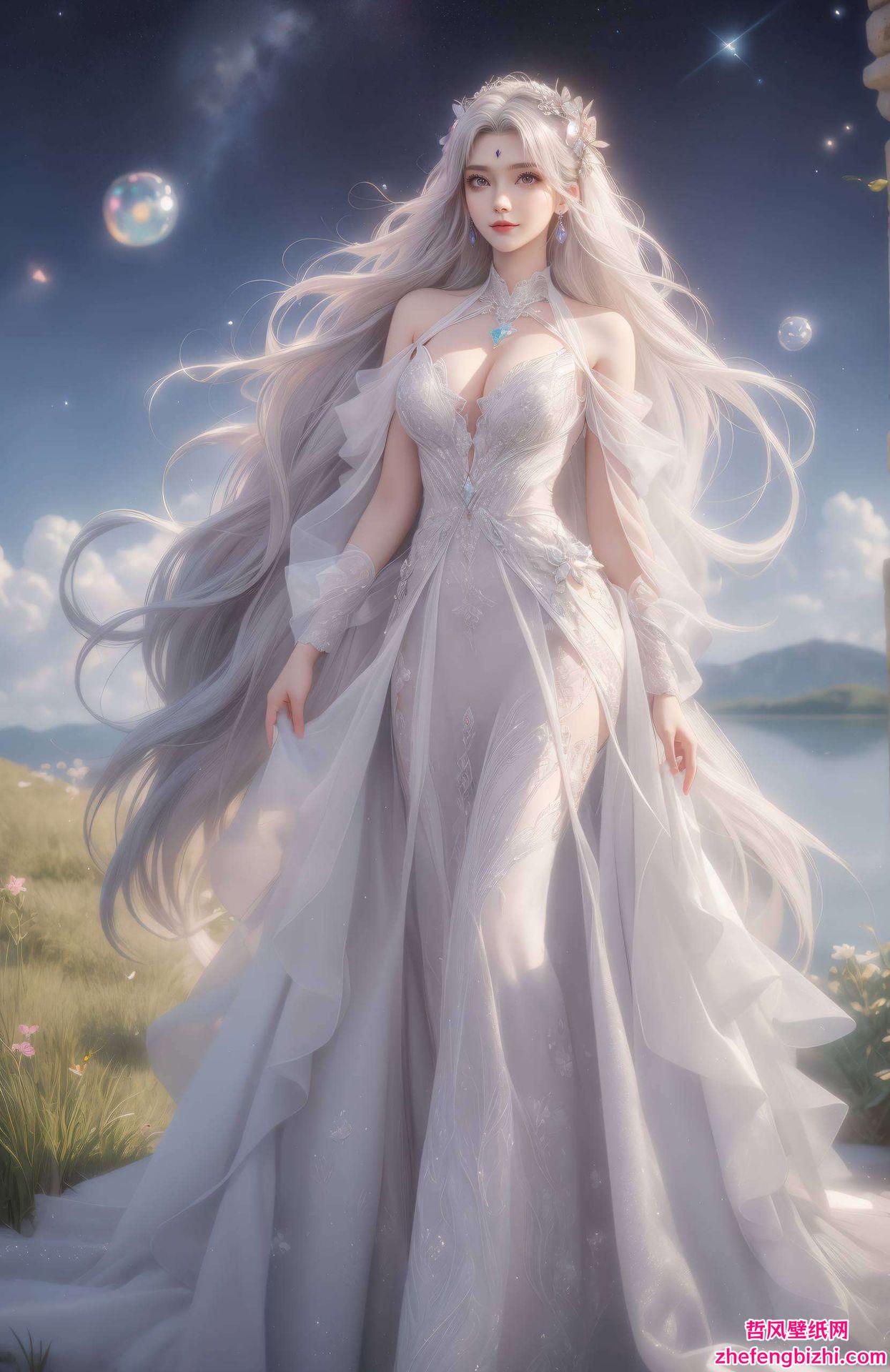 白衣翩翩这款高清AI人物神态素材