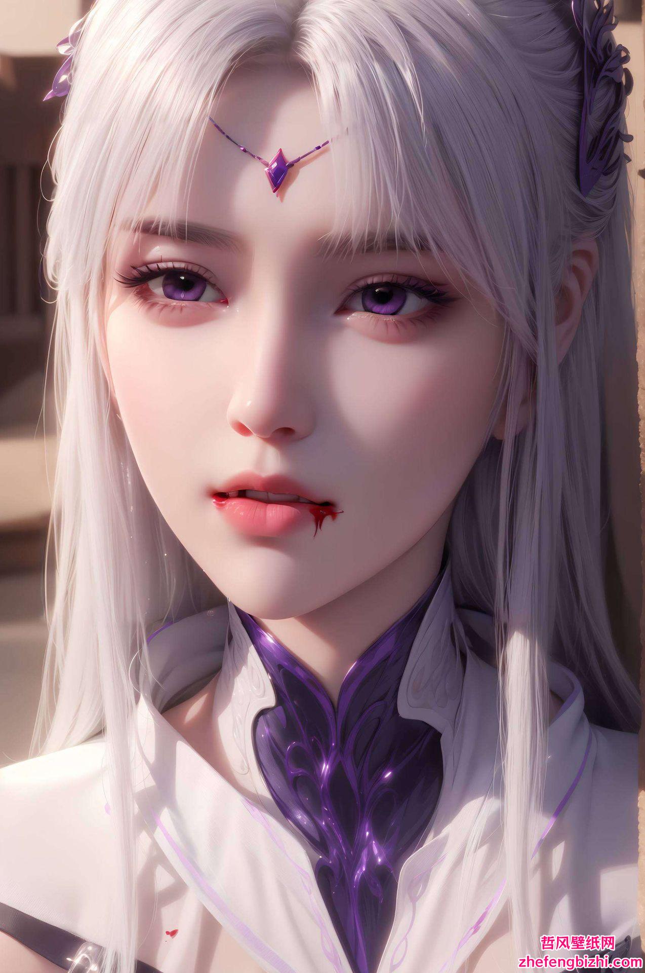 让你在日常使用中感受国漫的魅力与风采这款4k高清国漫女主AI抽象2560p壁纸