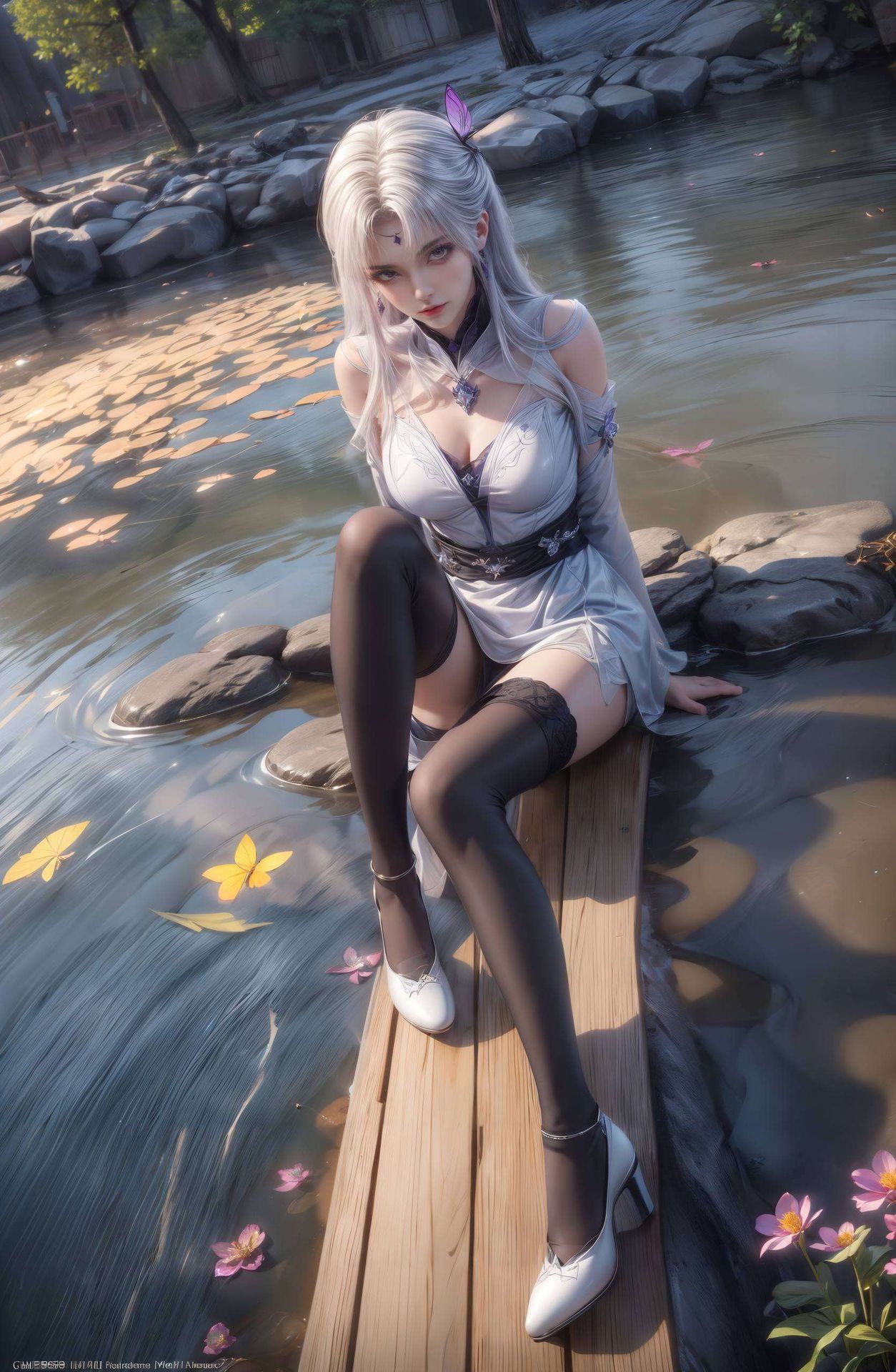 以小医仙的白色衣服为灵感更添一份柔和与神秘