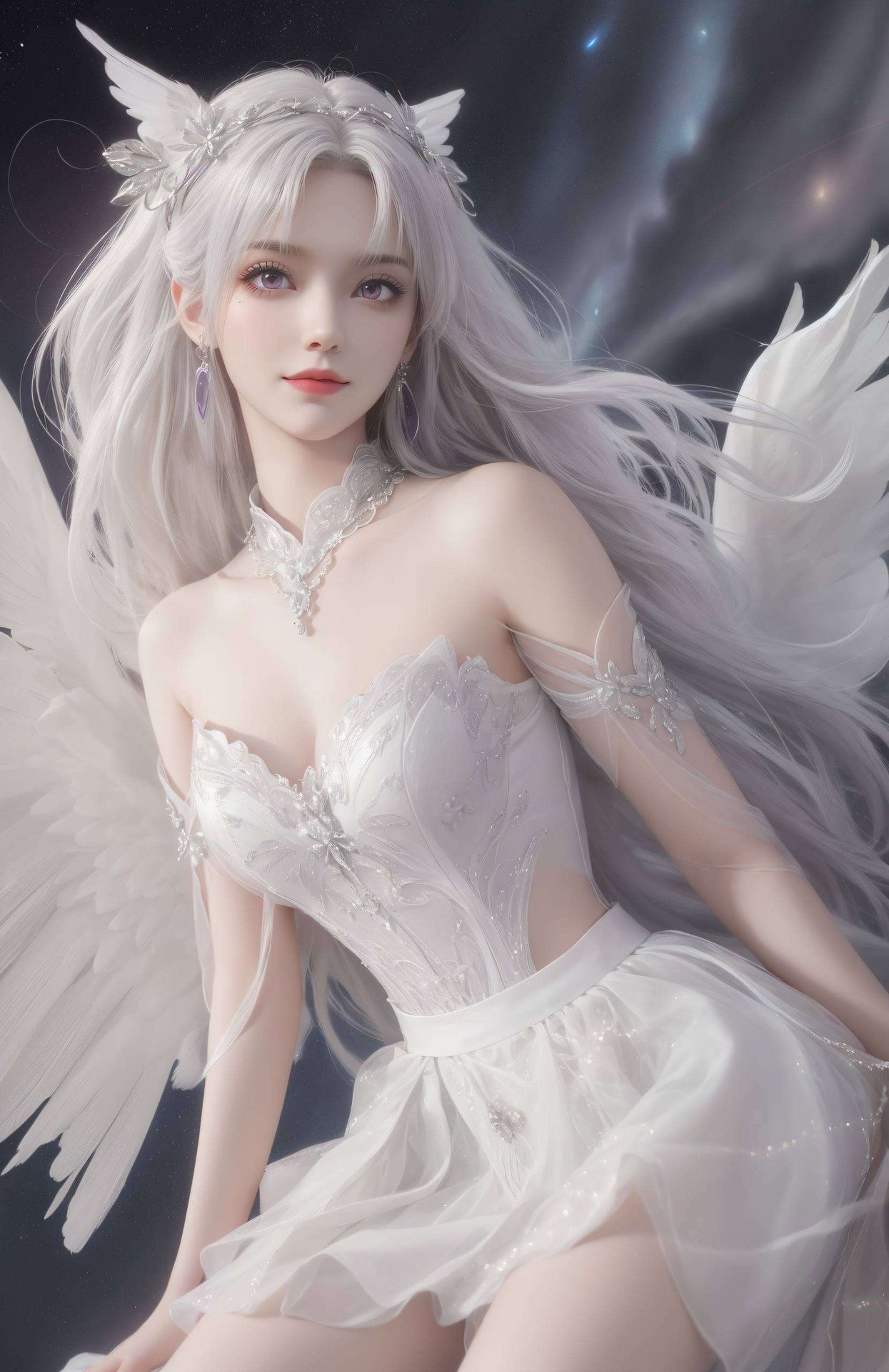 小医仙高清壁纸侧脸尽显柔美风情为你的手机带来别样风采