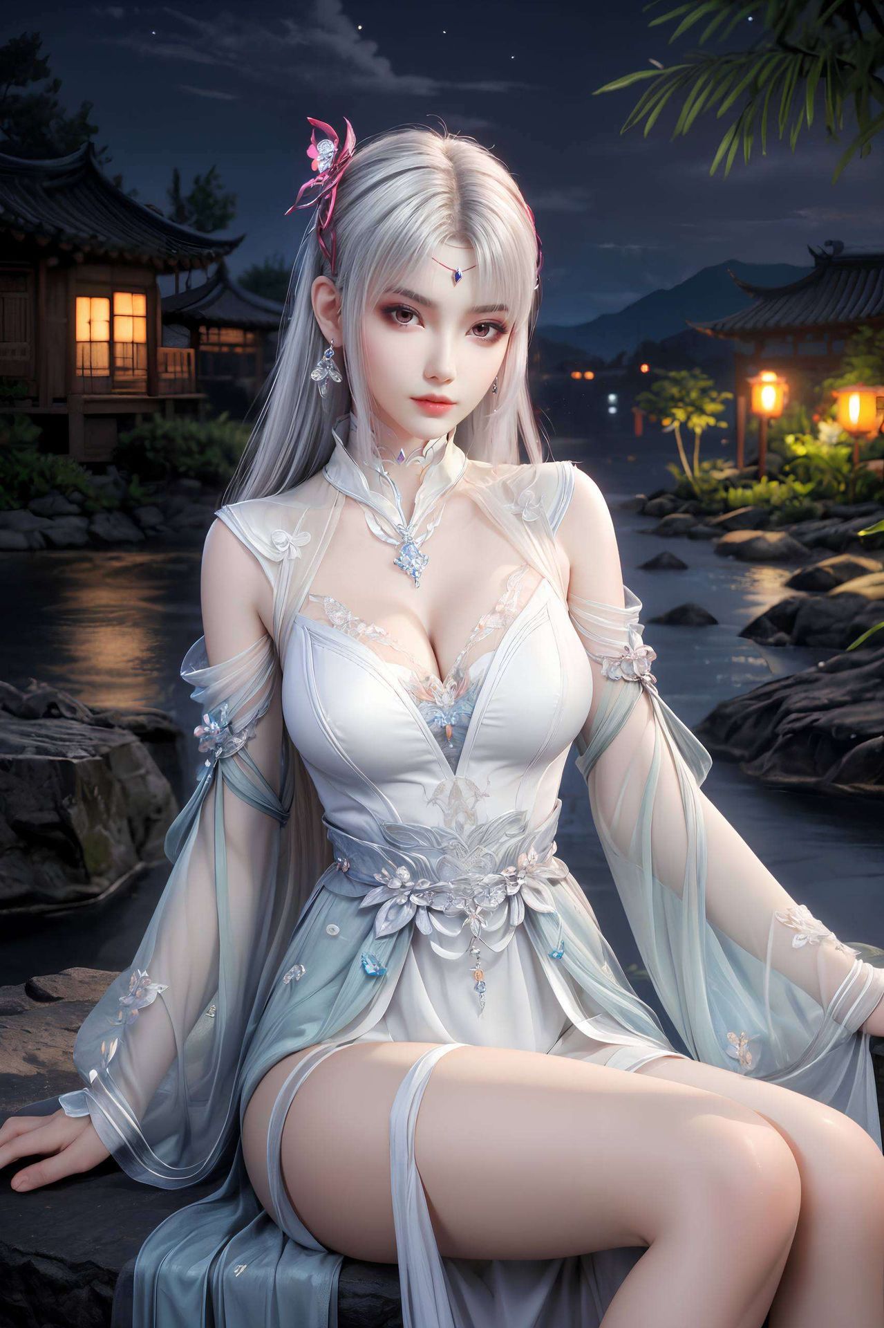 融合了神秘与浪漫的元素置身于繁花似锦的异域背景中