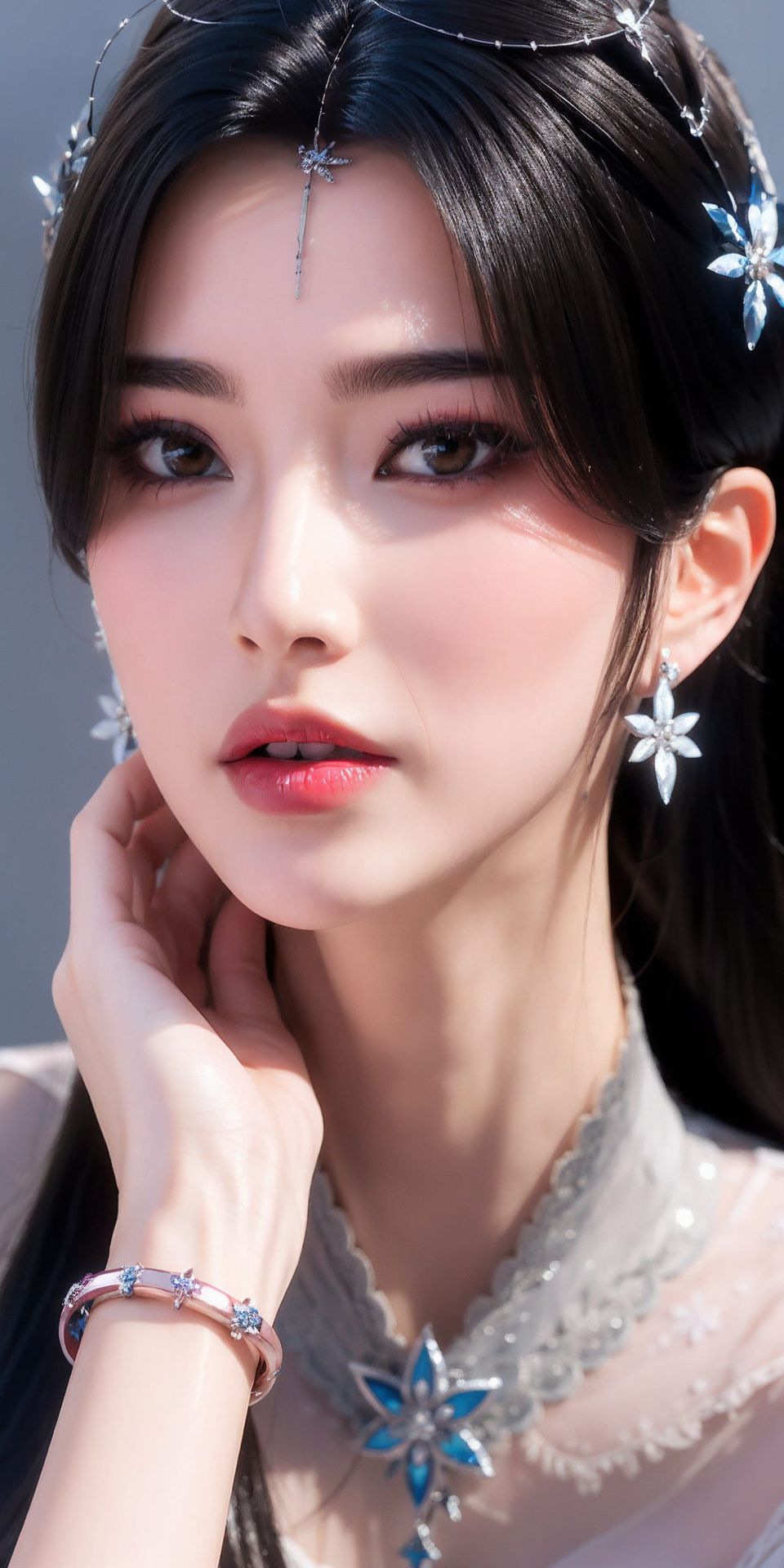 夏倾月轻舞飞扬AI素材灵动呈现