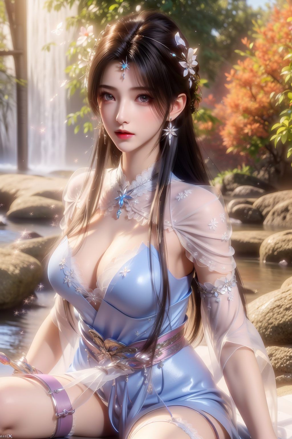 夏倾月为你的桌面带来一抹不染尘埃的清新