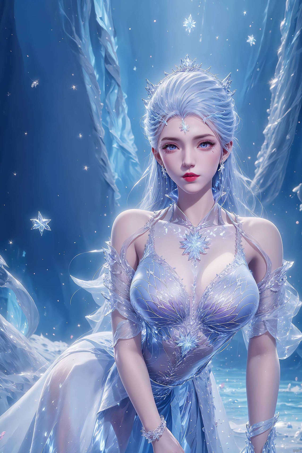 冷艳动人感受美女与科技的完美结合