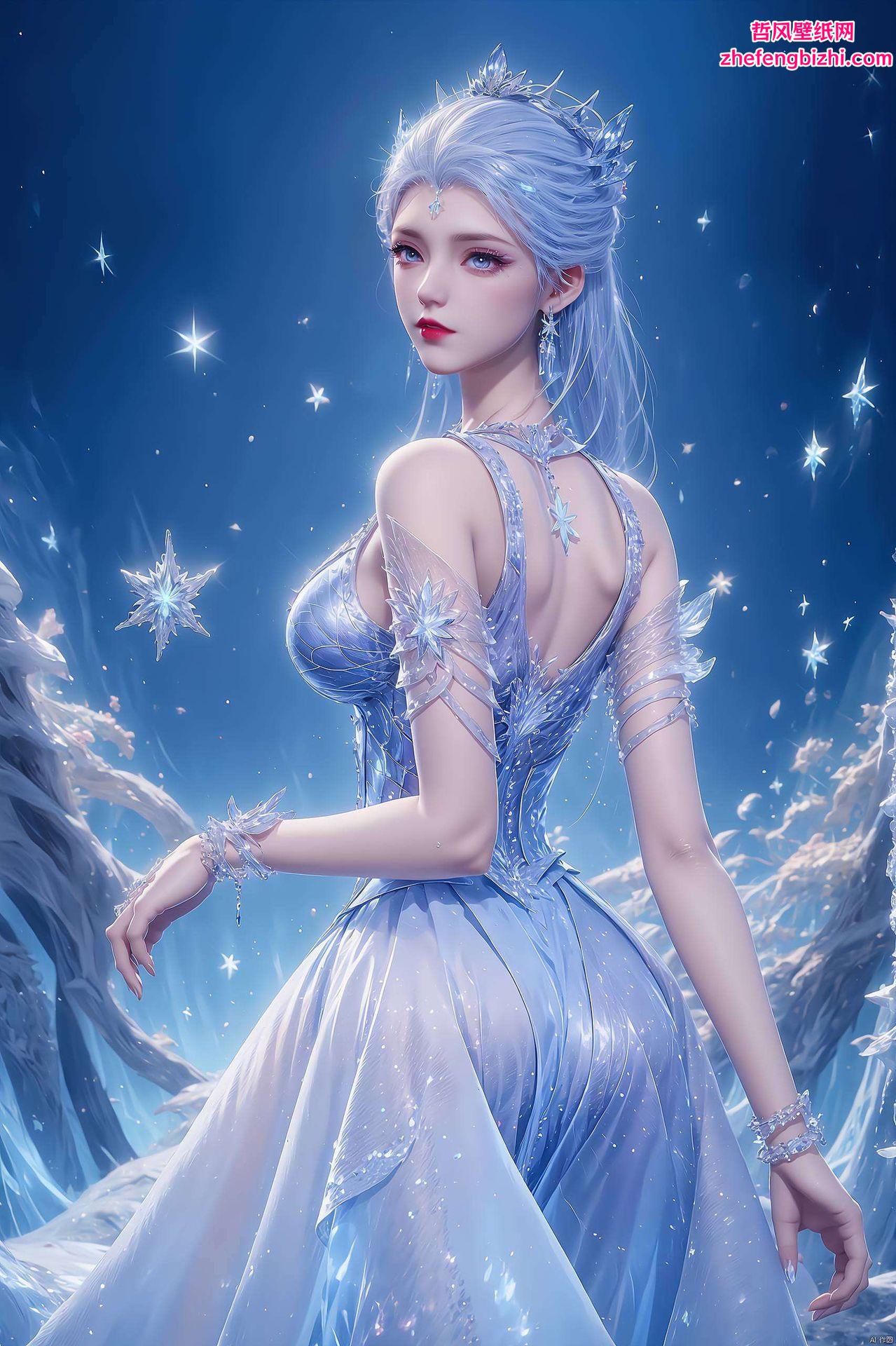 以绝世唐门中的雪女为灵感为你的屏幕注入别样的静谧魅力