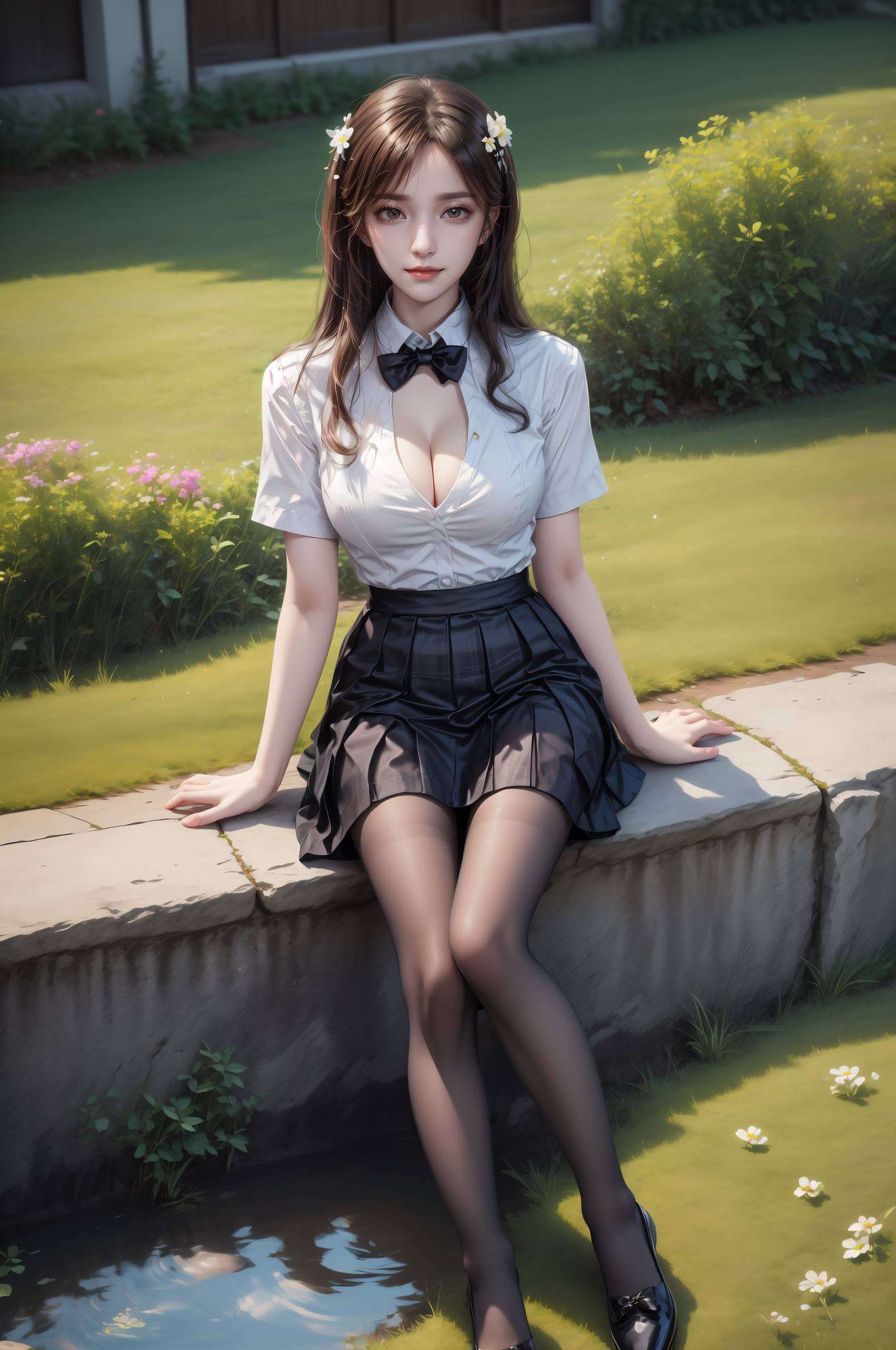 为你的桌面增添一抹国漫美女的韵味绘制于细腻水彩笔触下的虚拟徐欣