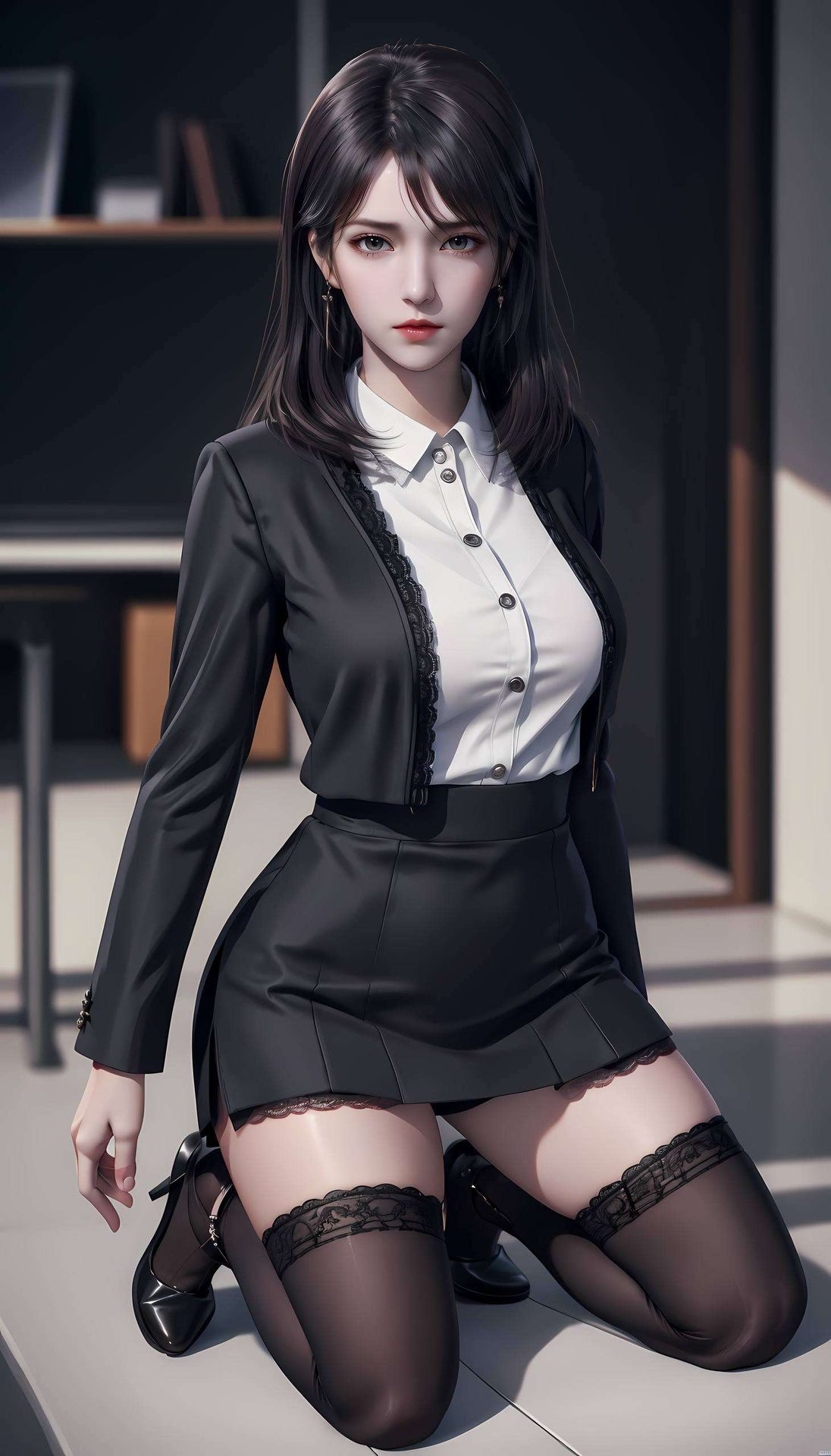 苹果桌面上的美女潮图壁纸全屏绽放