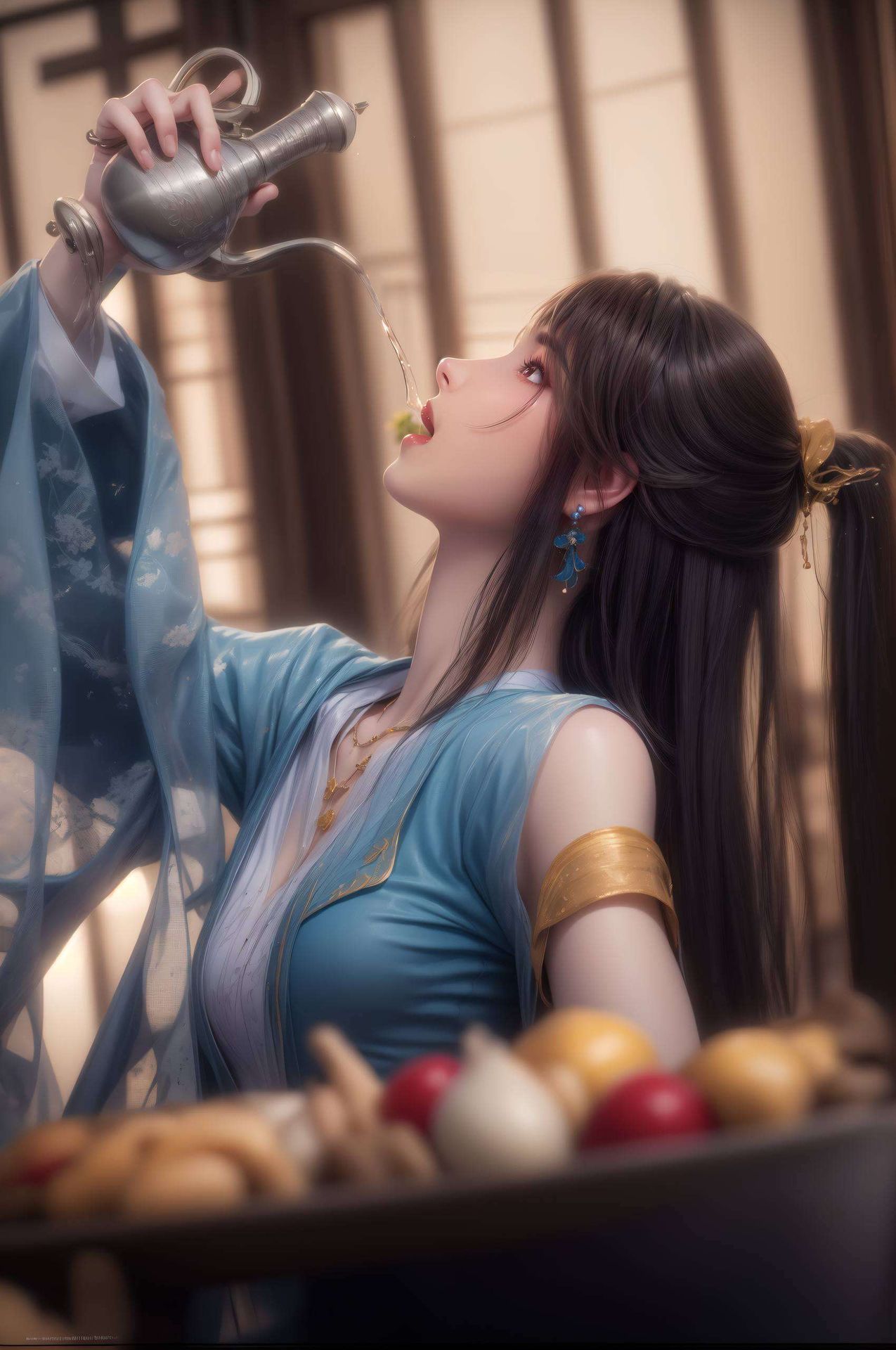 在高清4K的古香古色世界中元尊夭夭与周元壁纸相映成趣