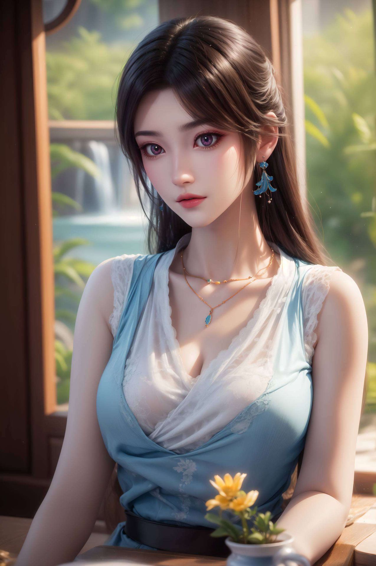 2k高清画质让她仿佛跃然纸上古风元素与现代潮流的完美融合