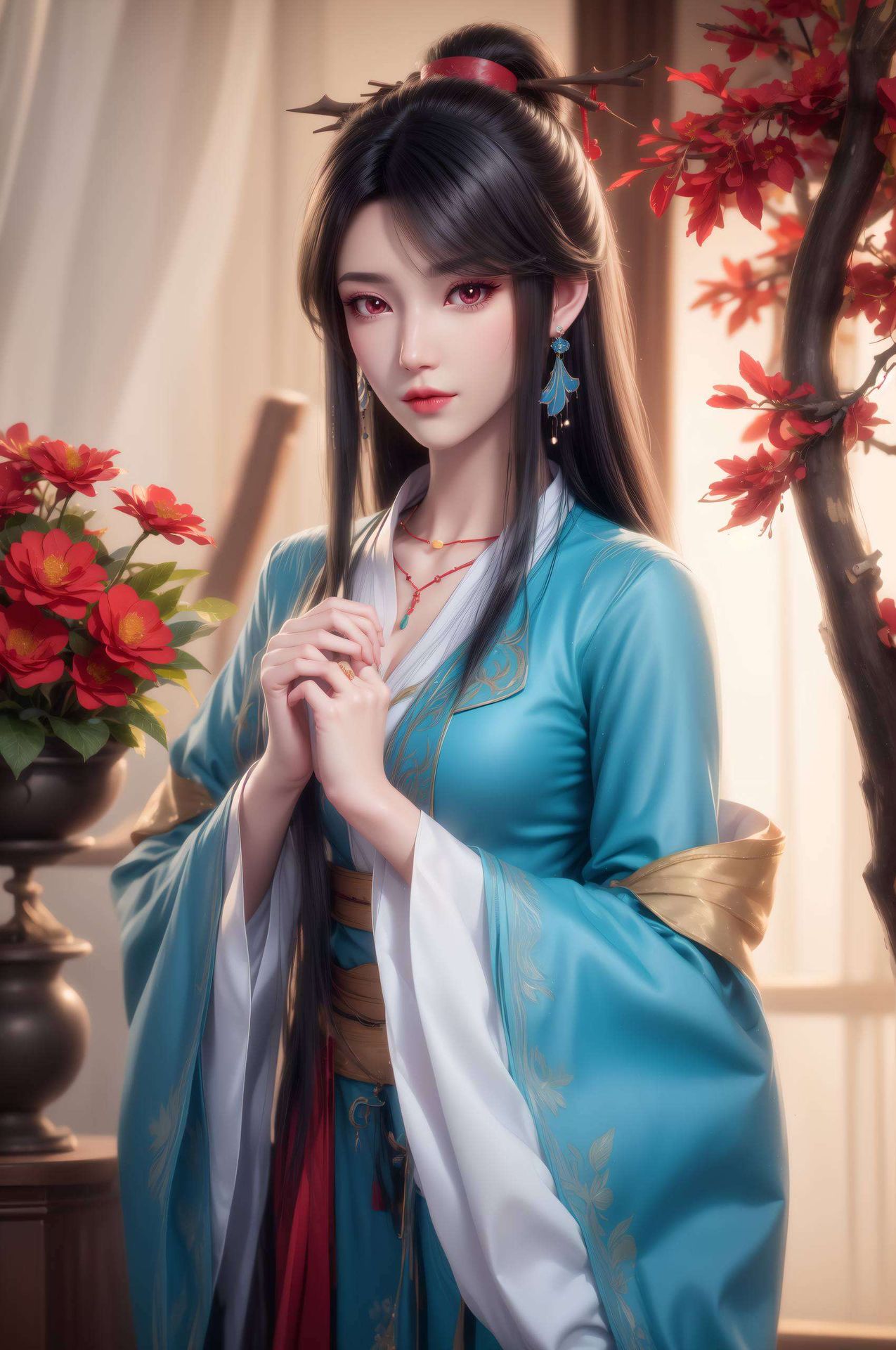 将国漫女神元尊夭夭的灵动魅力展现得淋漓尽致点亮你的每一天！