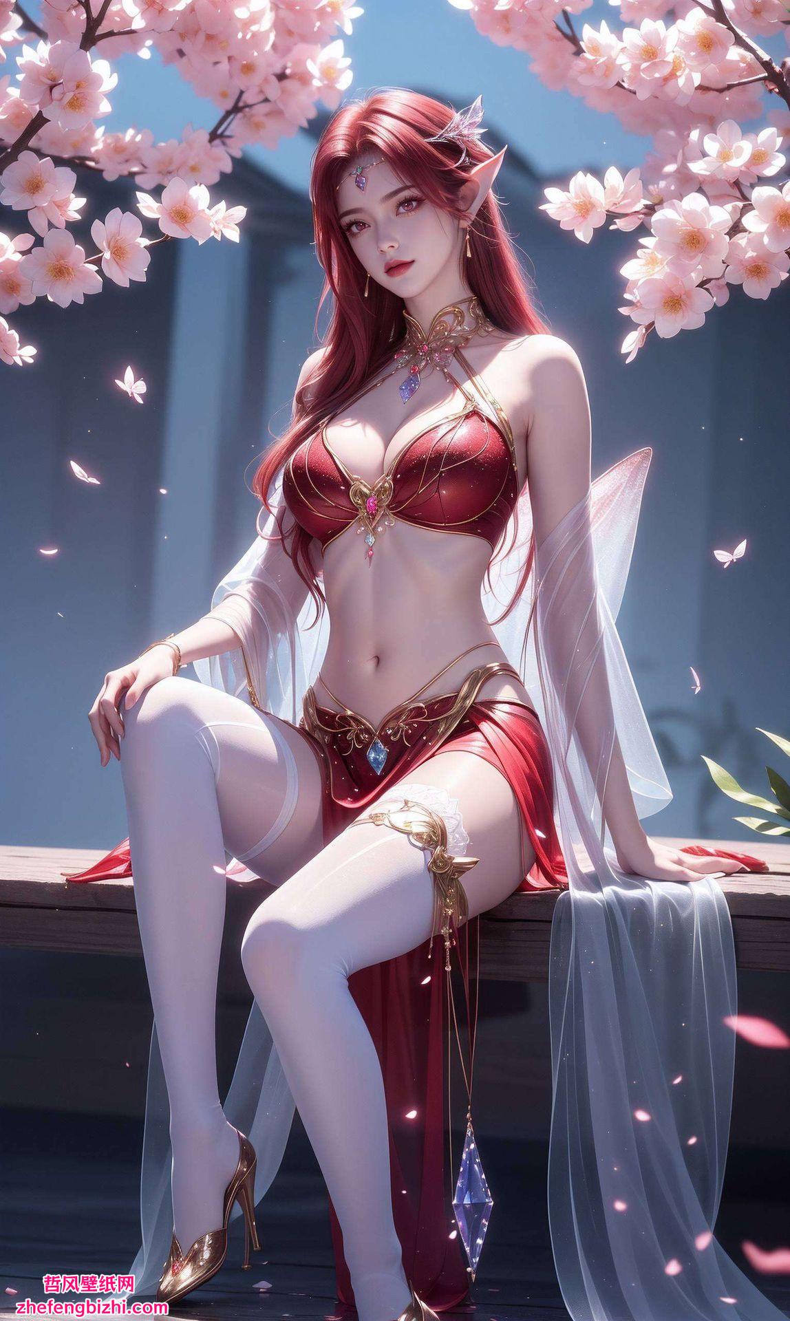 将国漫美女元素与波普艺术风格巧妙融合这款妖夜动态壁纸