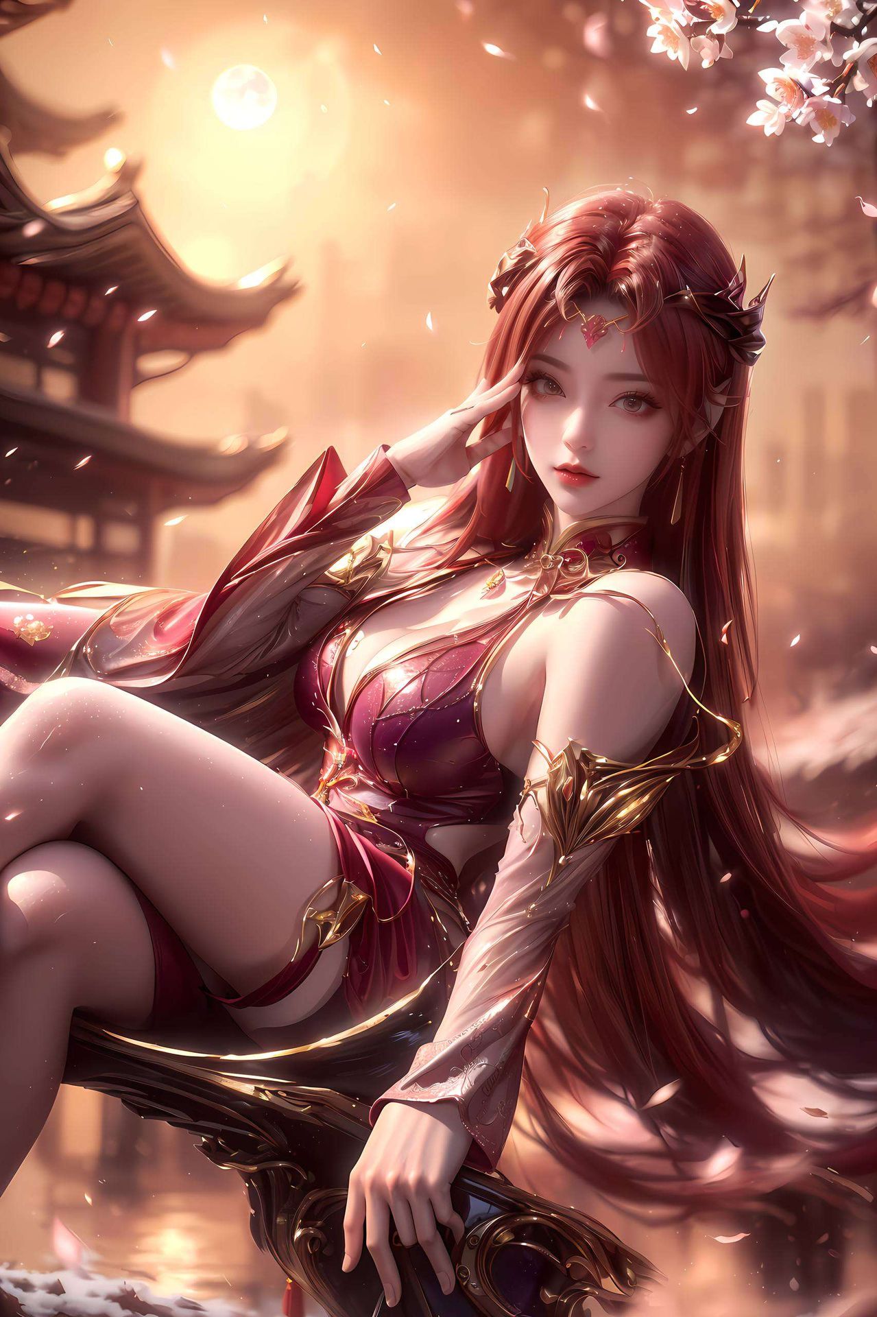 仿佛将神秘国度的公主带到了你的眼前这款妖夜公主壁纸