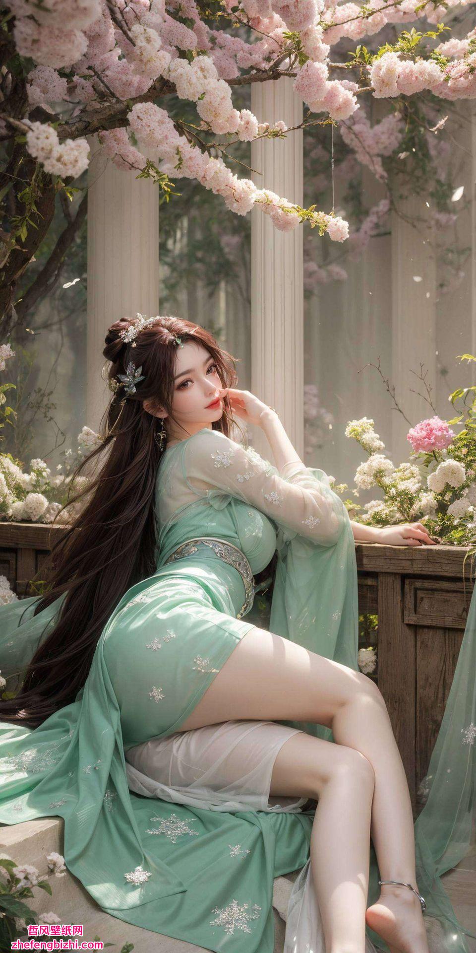 精选国漫女主的灵动身影这款叶倾仙手机桌面壁纸