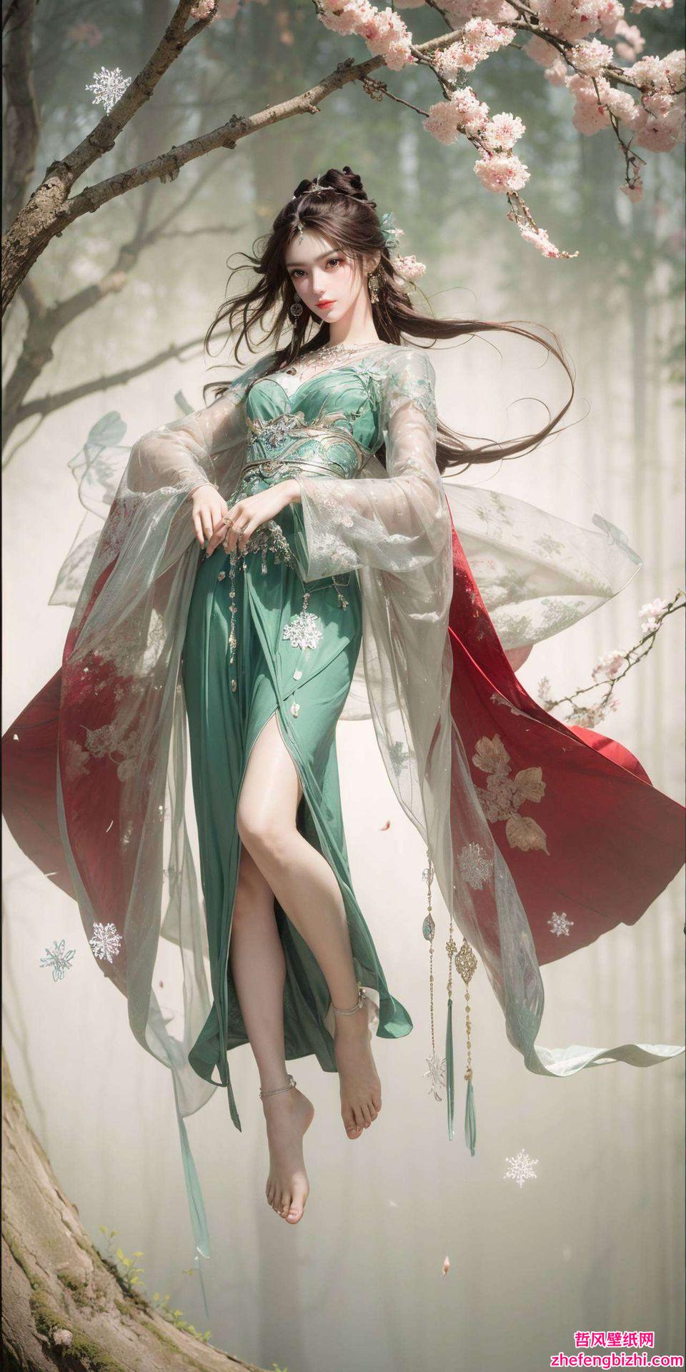 叶倾仙翩翩起舞国漫之美跃然壁上