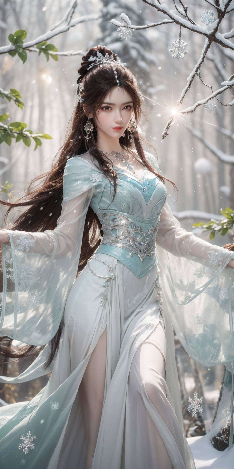 星空壁纸AI绘画女神姿态万千